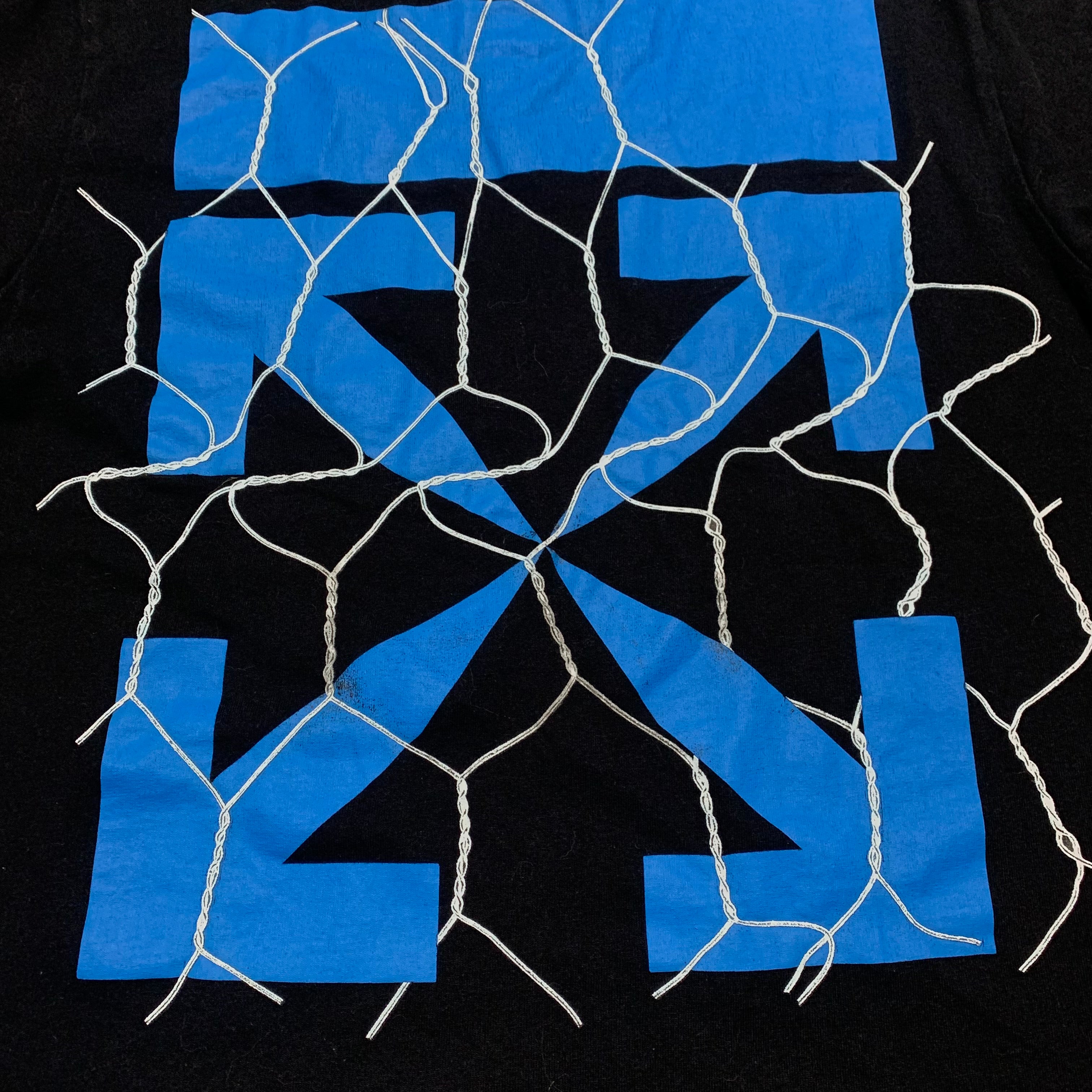 Off White Small Fence Arrows Black Tee Virgil Abloh