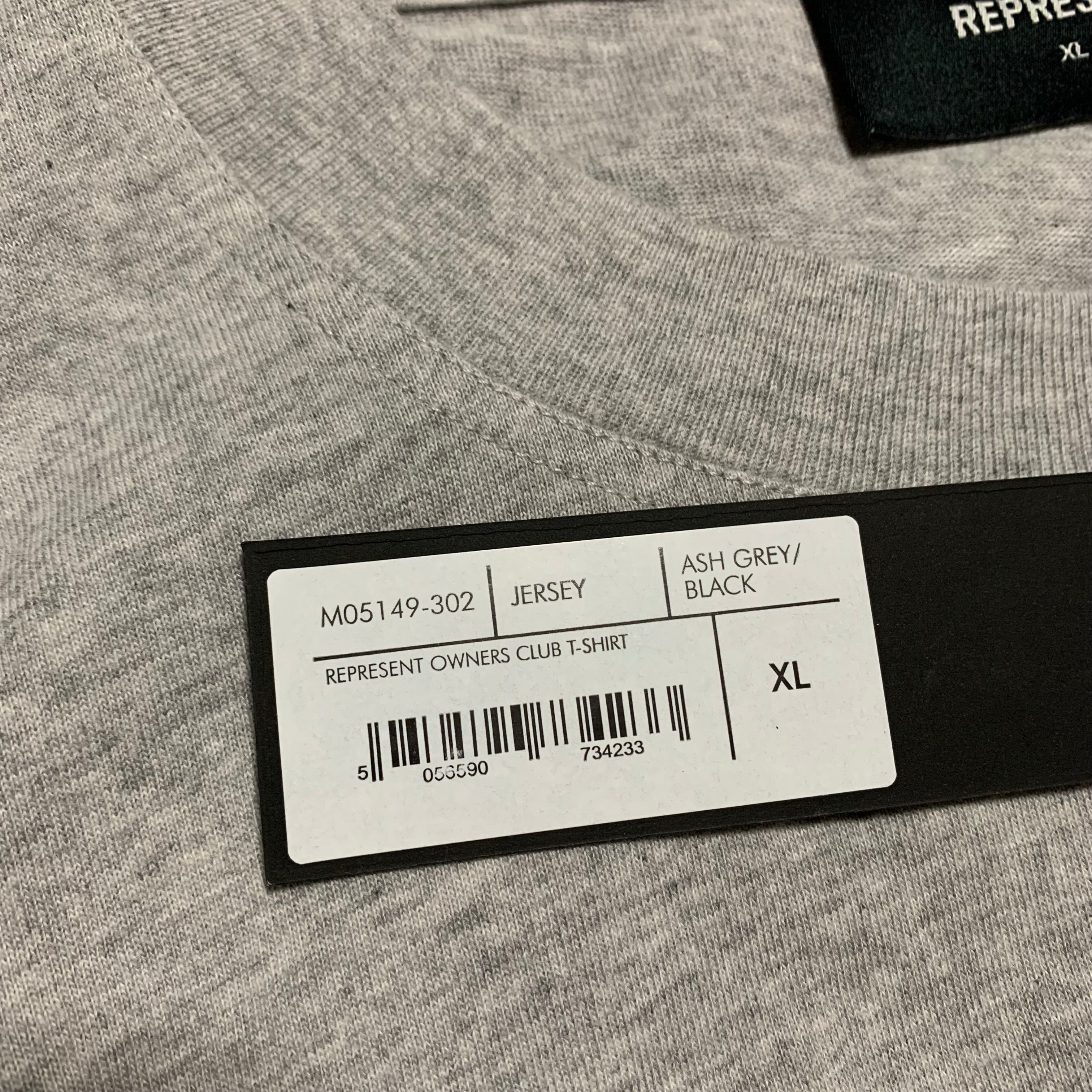 Represent XL Owners Club Ash Grey Tee