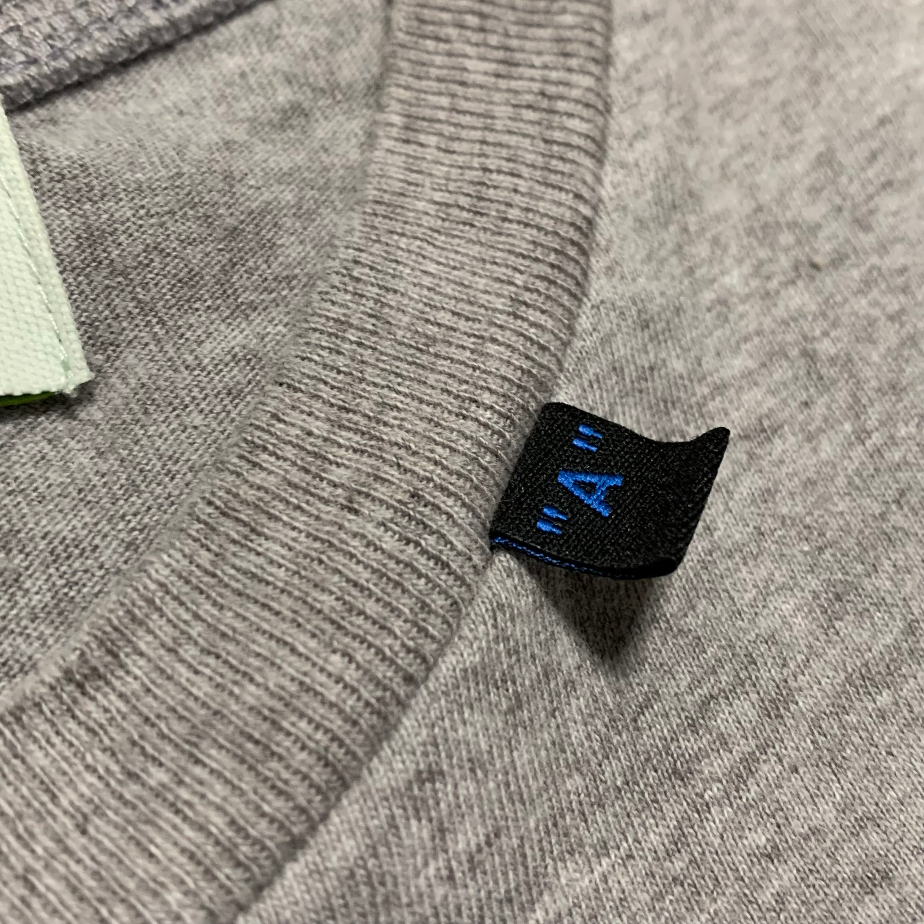 Off White XXL Acrylic Arrows Grey Tee Virgil Abloh Blue 2XL