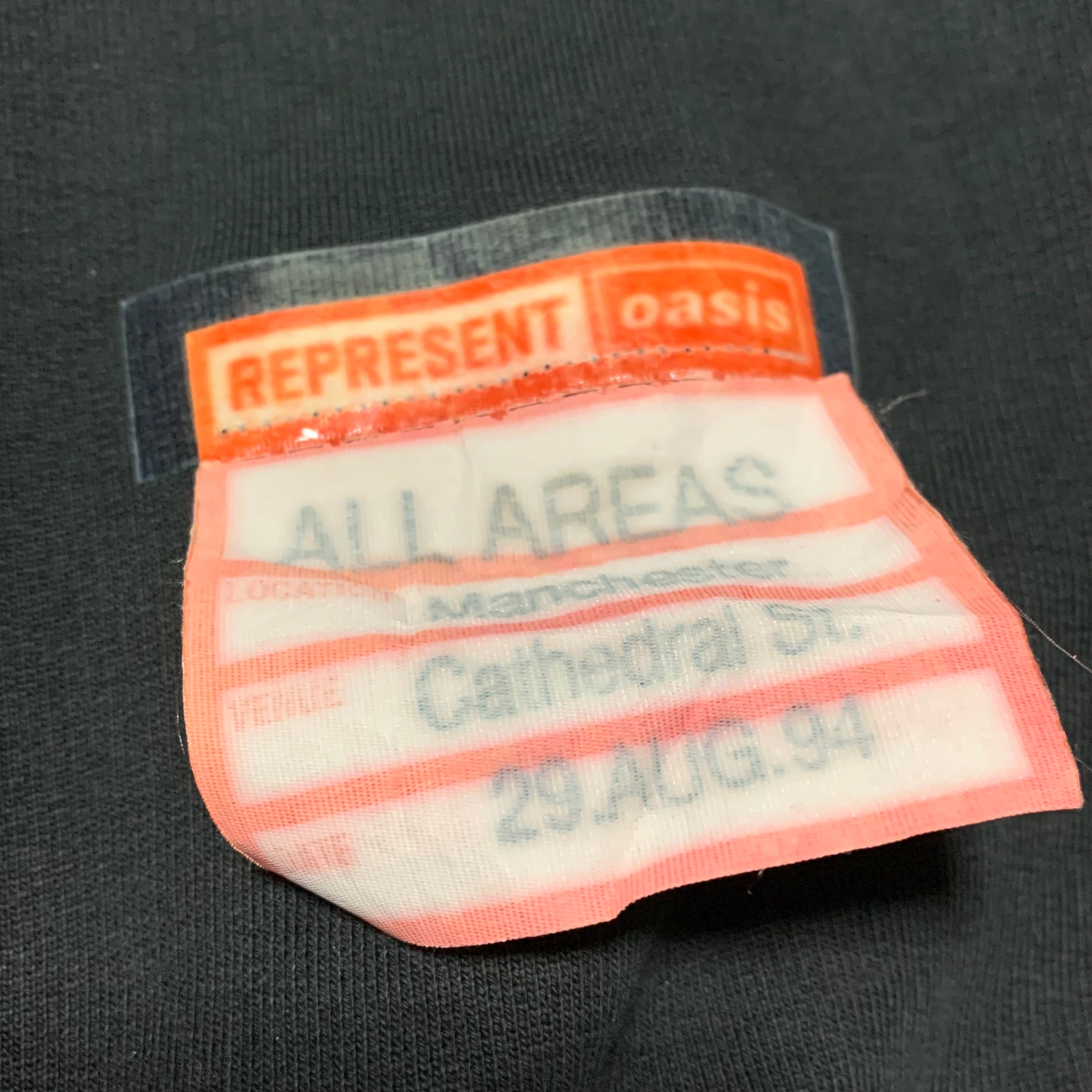 Represent Oasis Small Hoodie Maine Road Washed Black Hoodie