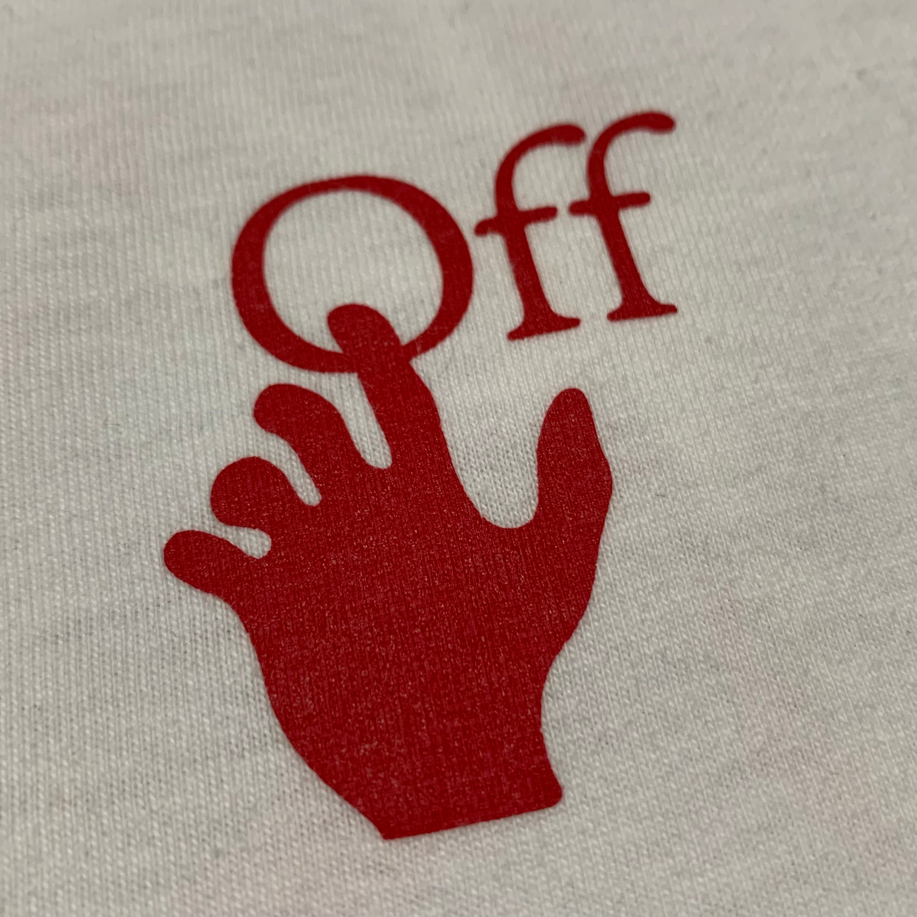 Off White XL Starred Arrows White Tee Virgil Abloh