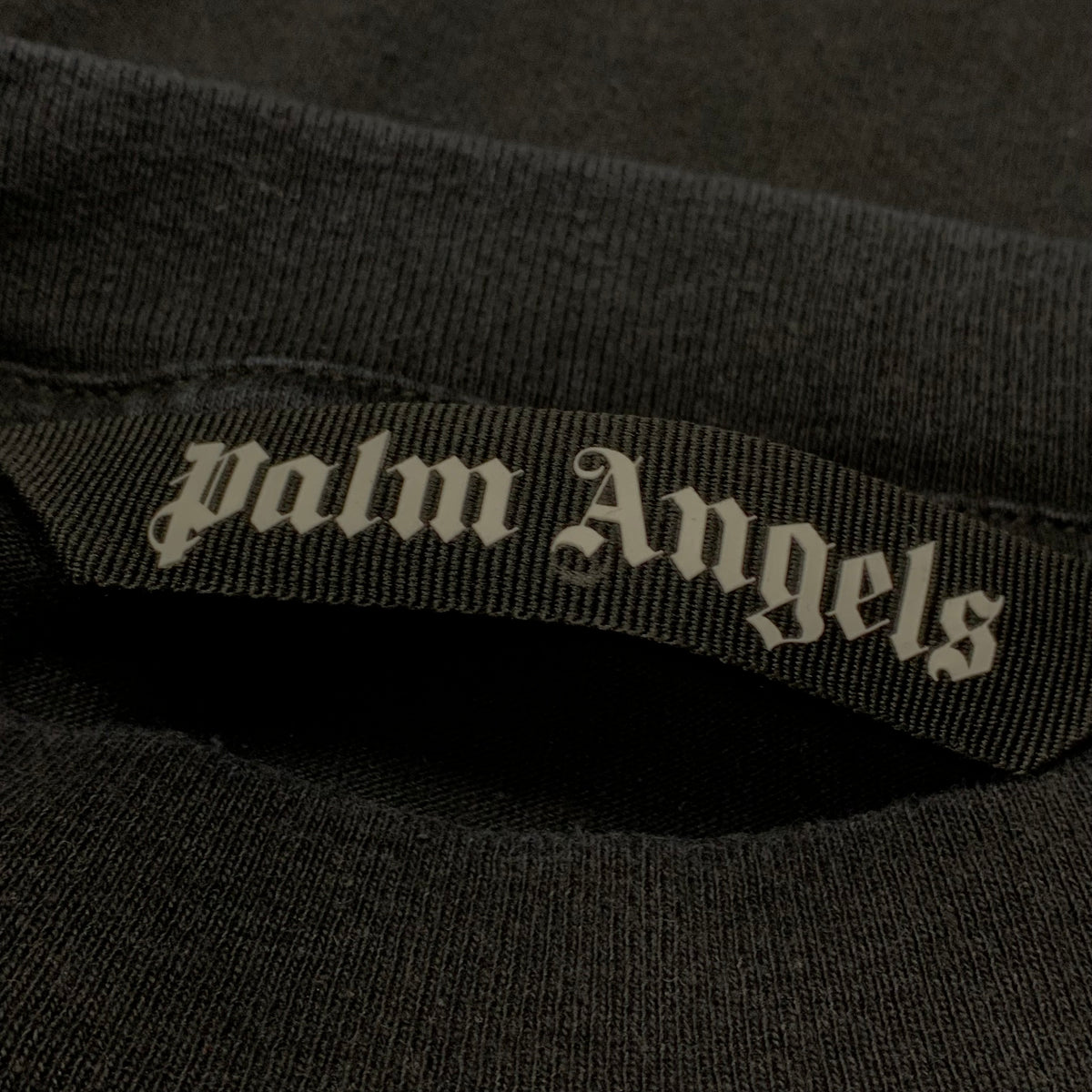 Palm Angels Small Tee Los Angels Sprayed Black T-Shirt