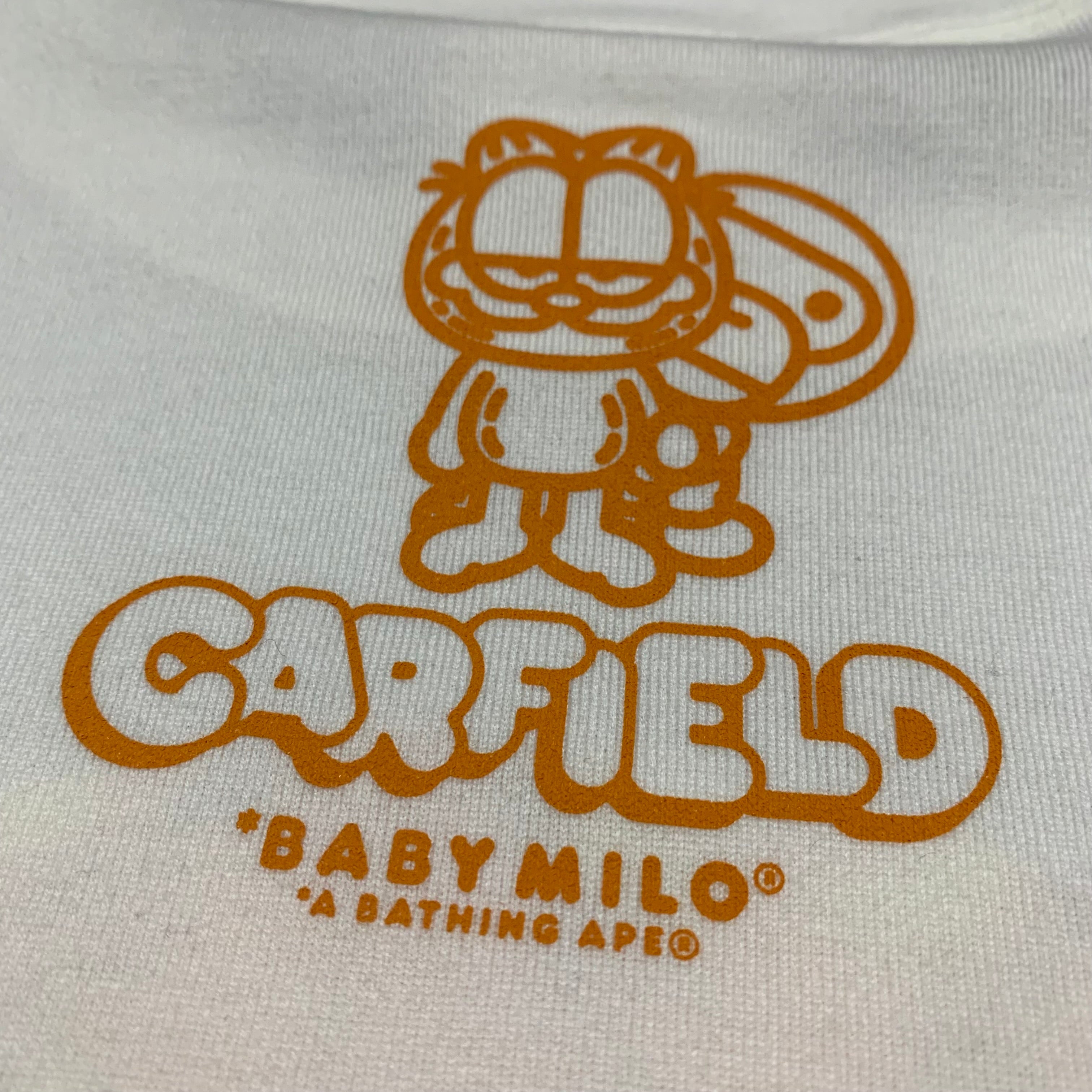 Bape Large Garfield Ape Head White Tee A Bathing Ape 2020