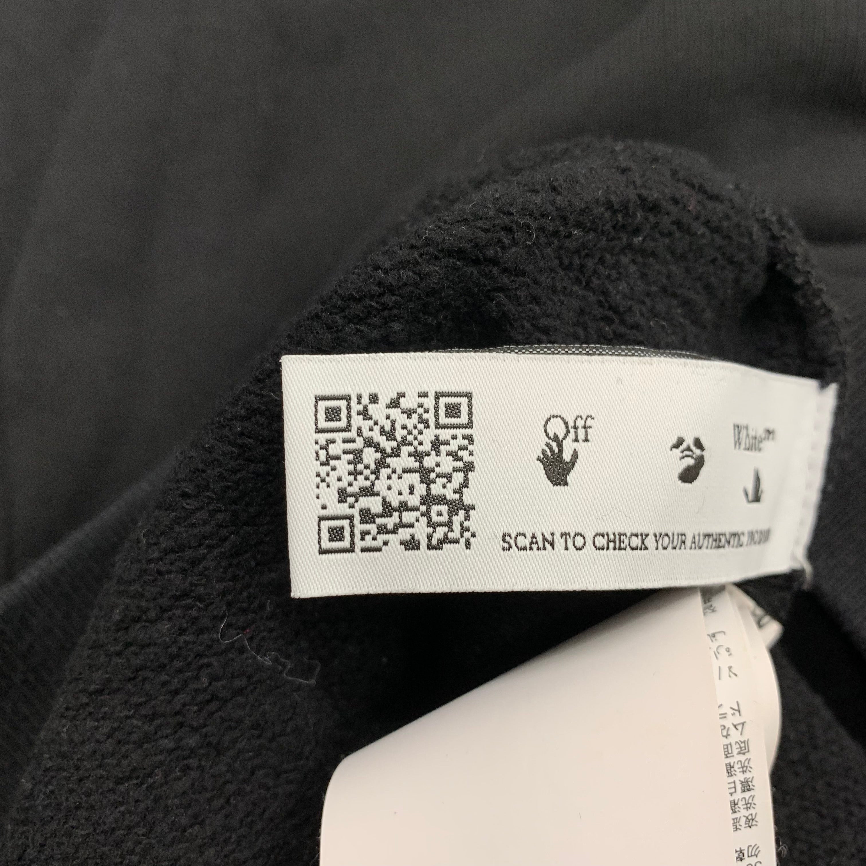 Off White Medium Degrade Arrows Black Sweatshirt Crewneck Virgil Abloh