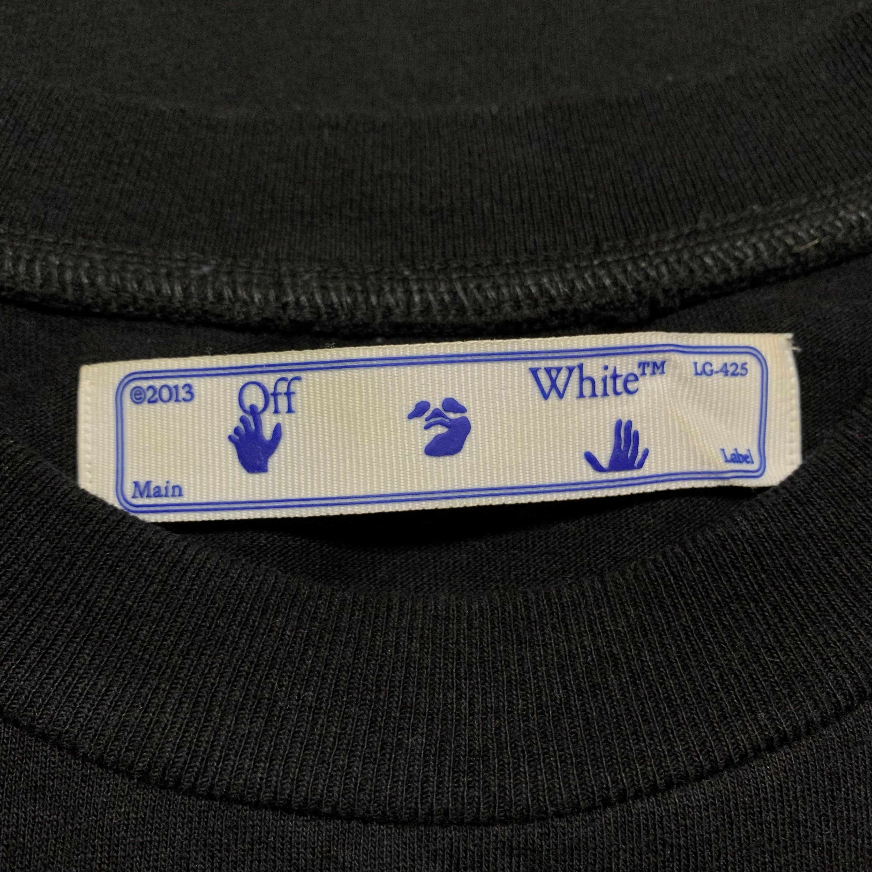 Off White Small Trellis Worker Black Tee Virgil Abloh