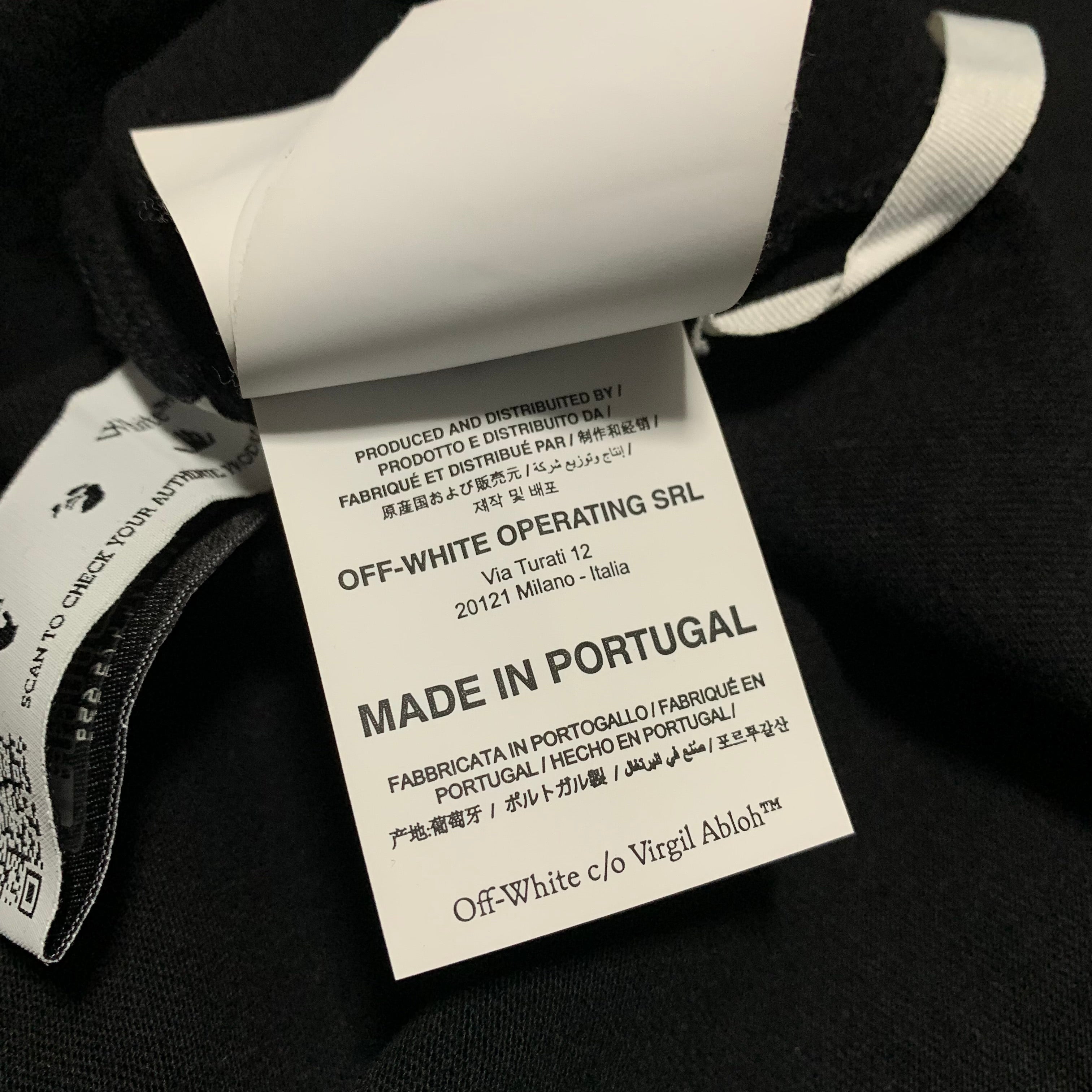 Off White Small Caravaggio Painting Black Tee Virgil Abloh