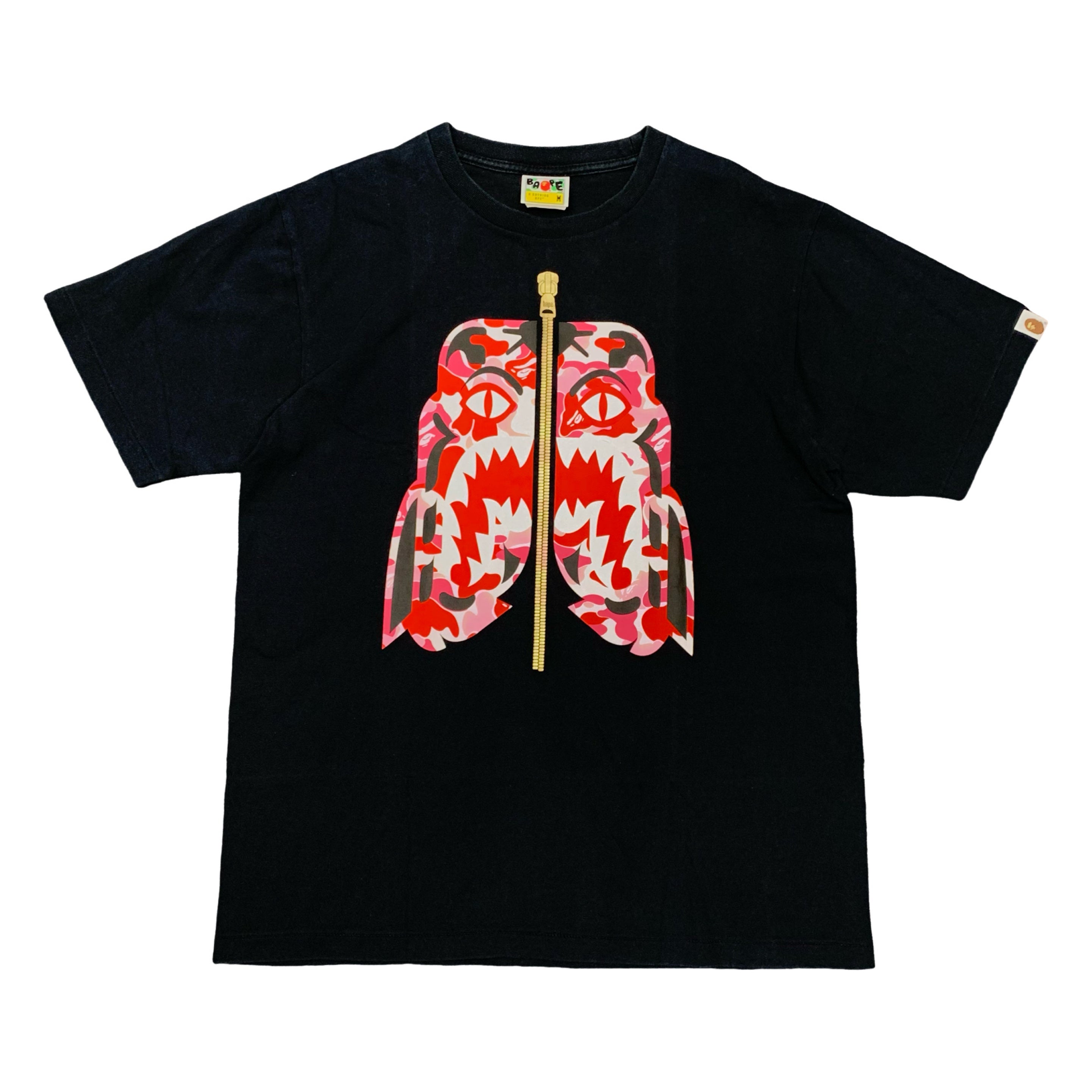 Bape Medium Tee Tiger Shark Pink ABC Camo Black T-Shirt A Bathing Ape