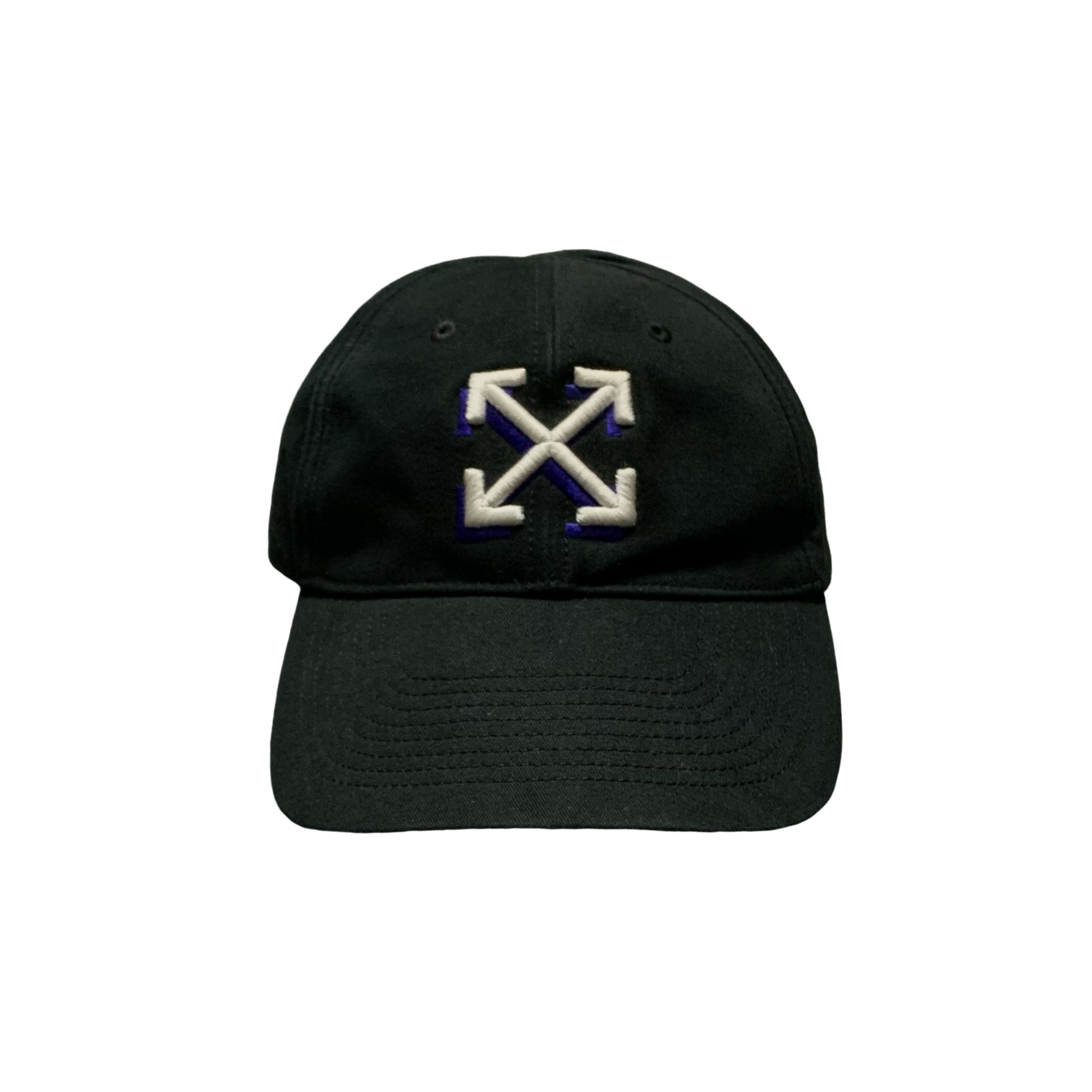 Off White Cap Arrows Graphic Black Baseball Cap Hat
