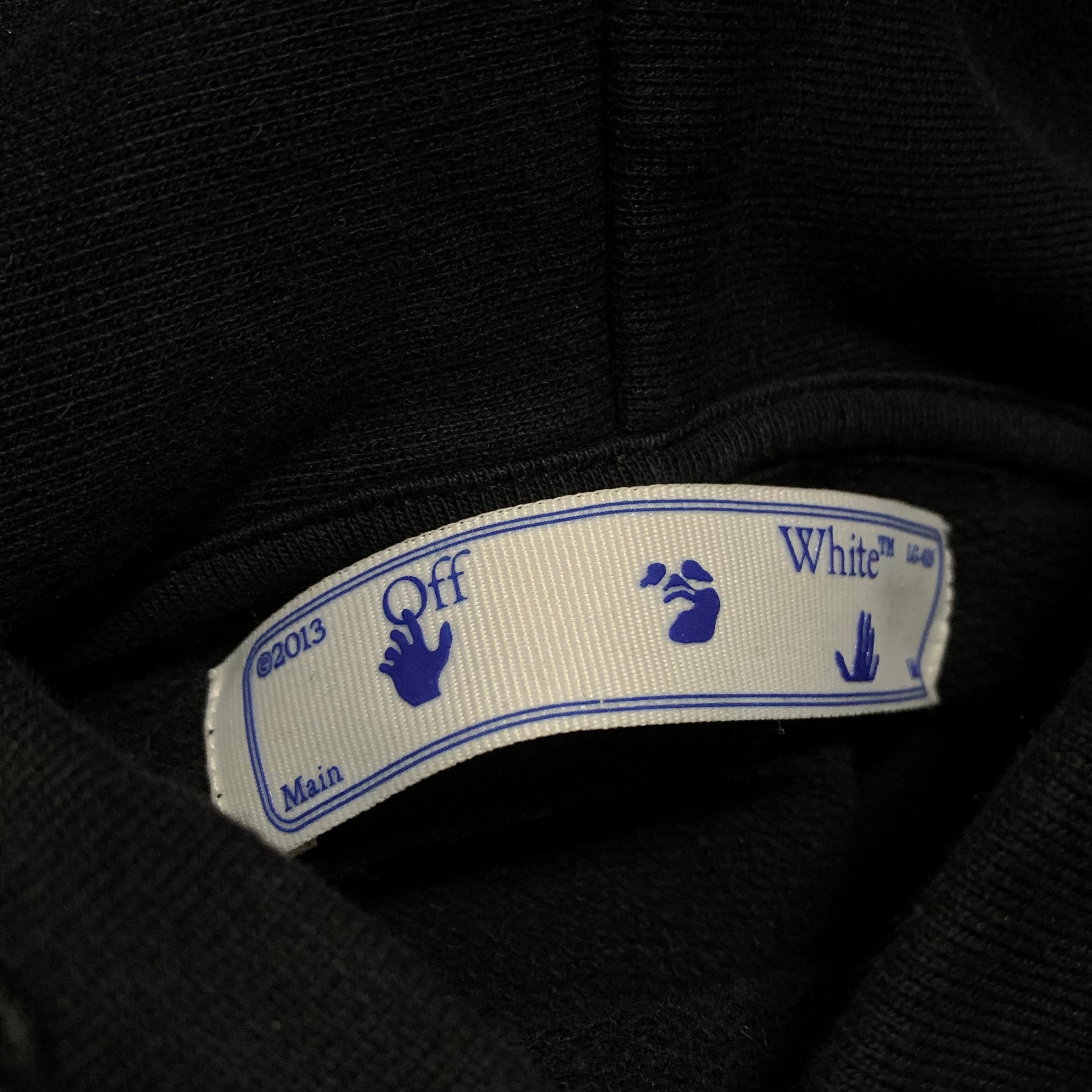 Off White Small Stencil Arrows Black Hoodie Virgil Abloh