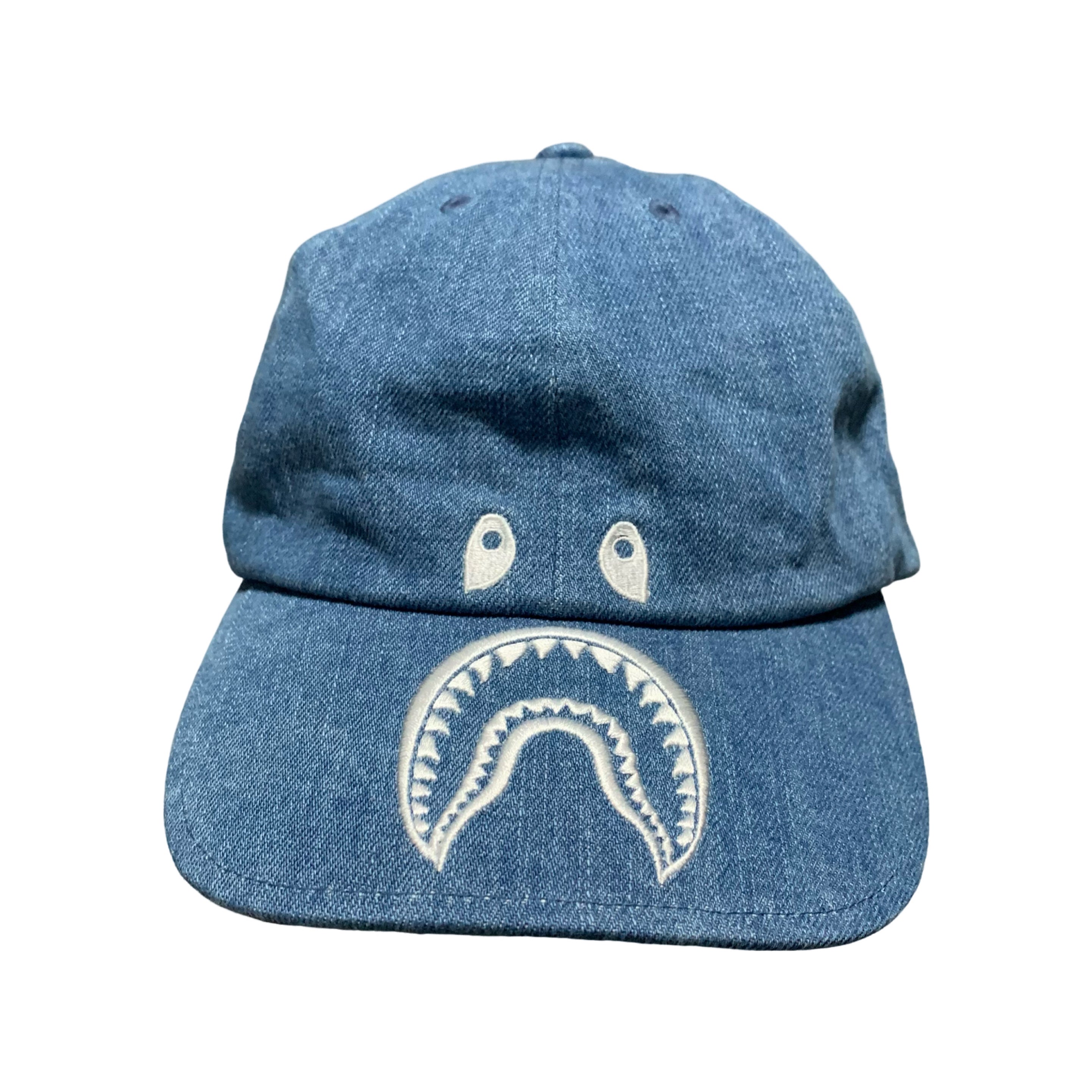 Bape Cap Shark Denim Panel Cap Light Indigo Blue 2019