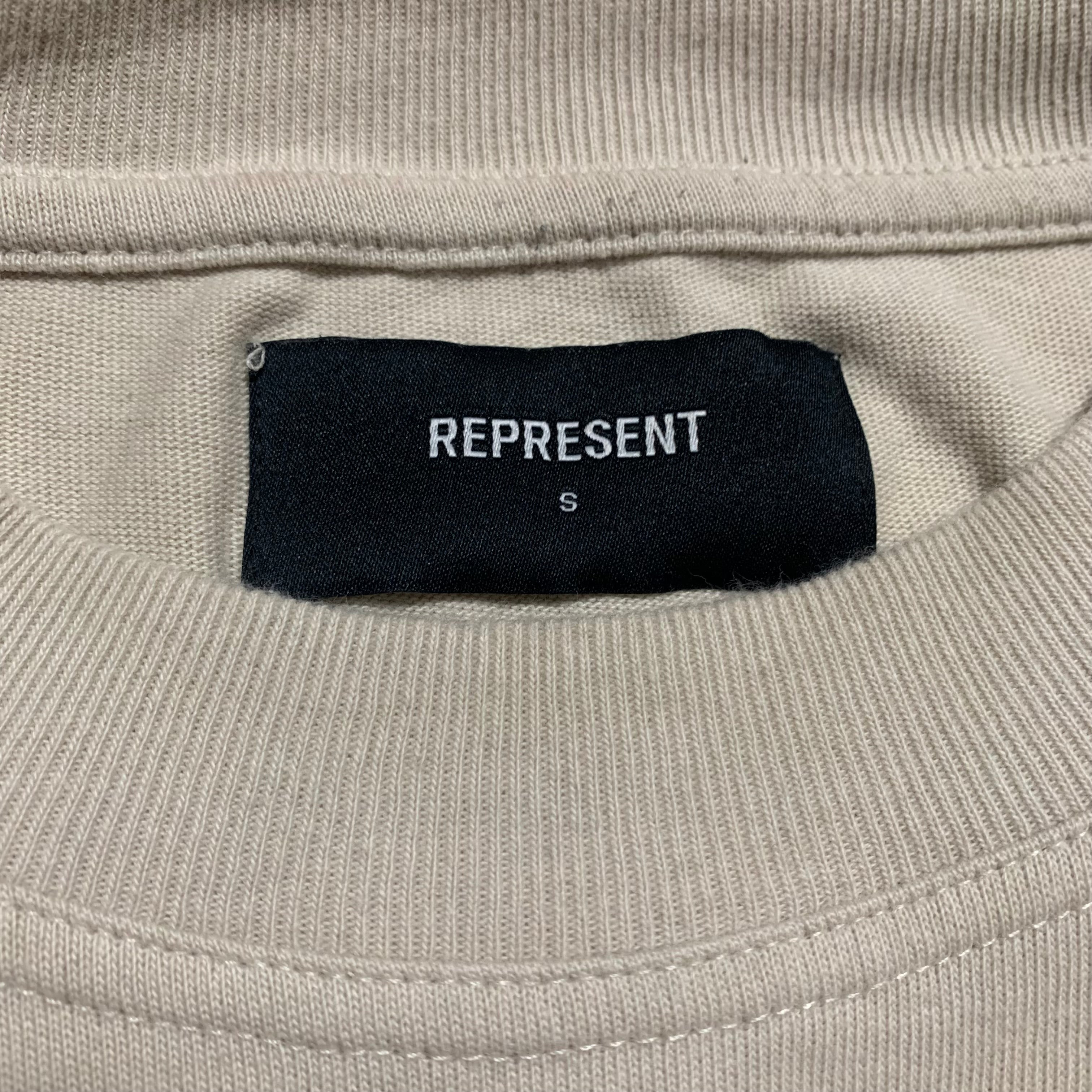 Represent Small Snake Graphic Vintage White Tee