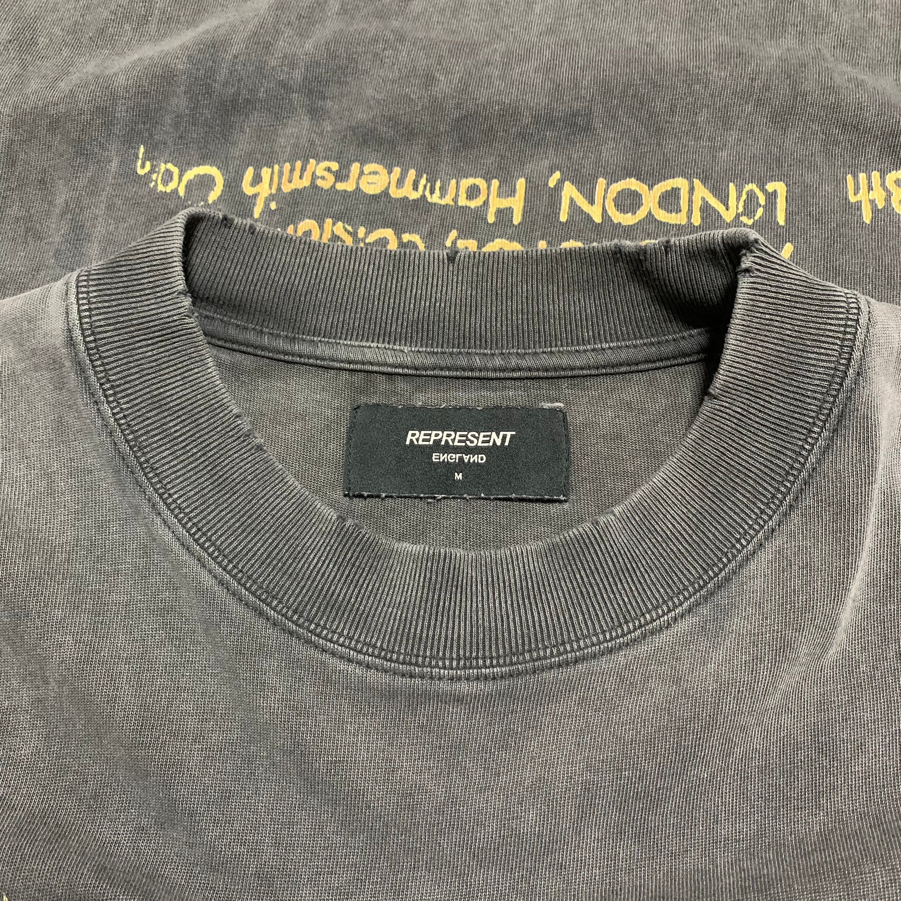 Represent Medium Rep N Resent Vintage Grey Tee