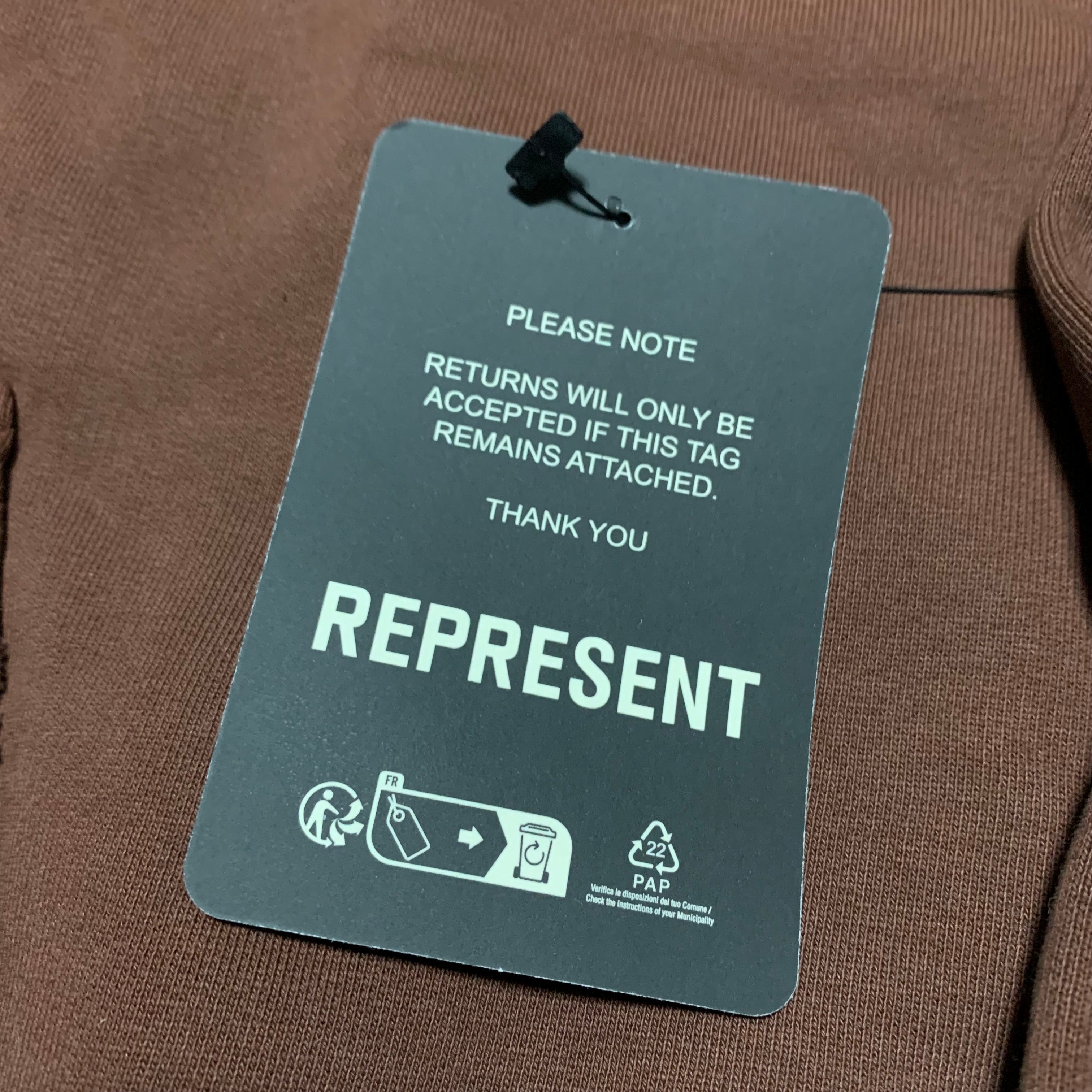 Represent Small Duke + Dexter Rust British Luxury Hoodie (RRP £180)