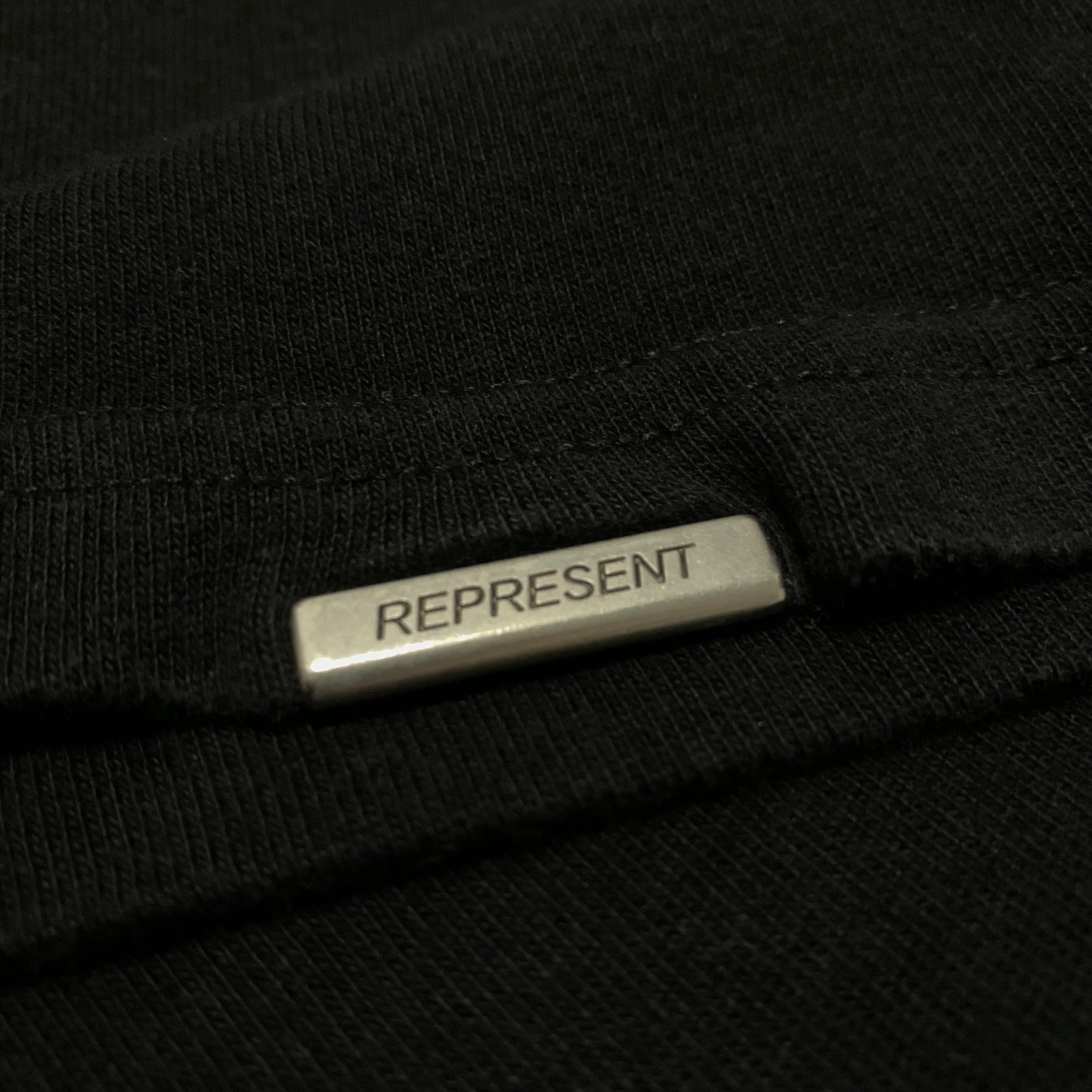 Represent Small Basquiat Skull Jet Black Tee Sample 1/1