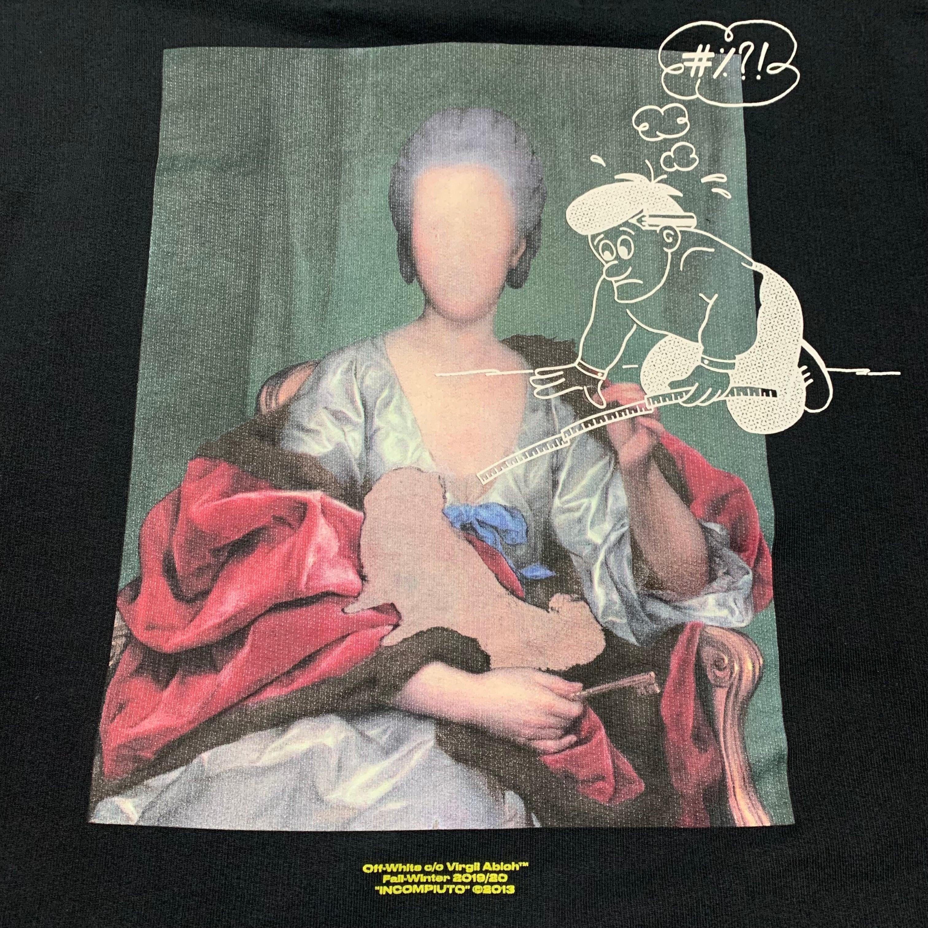 Off White XS Mariana Silva Painting Black Sweatshirt Crewneck Virgil Abloh