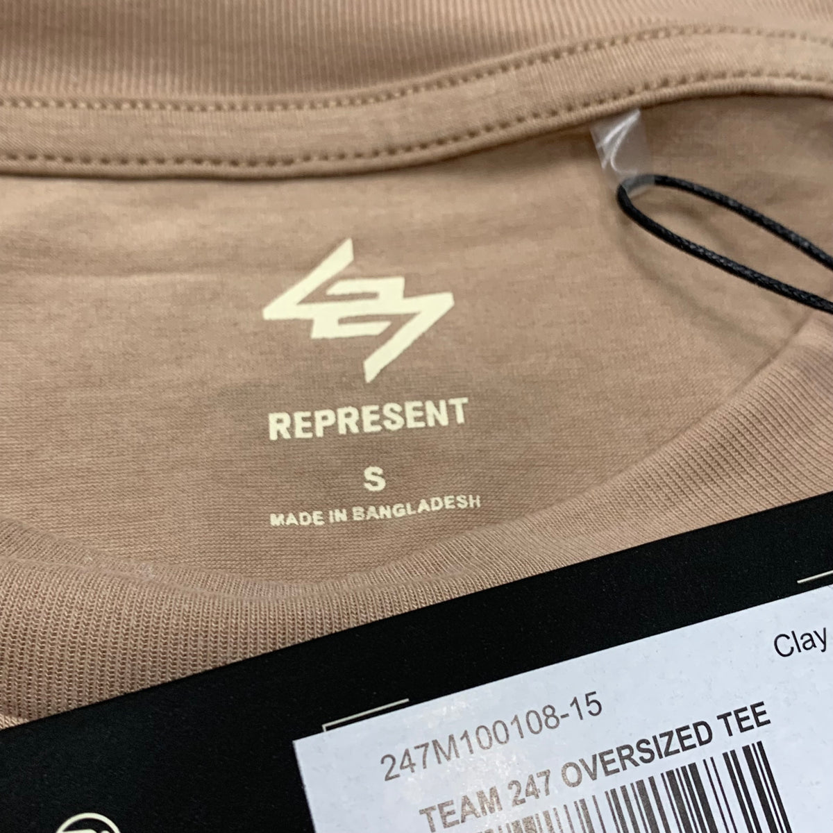 Represent Small Tee Team 247 Oversized Clay T-Shirt