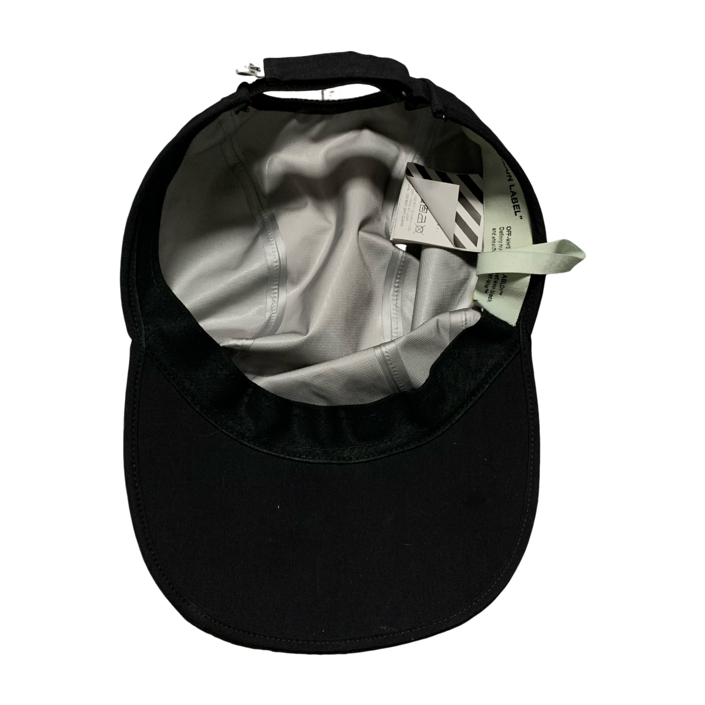 Off White Cap Mountain Equipment Black Nylon Technical Baseball Cap Hat Virgil Abloh
