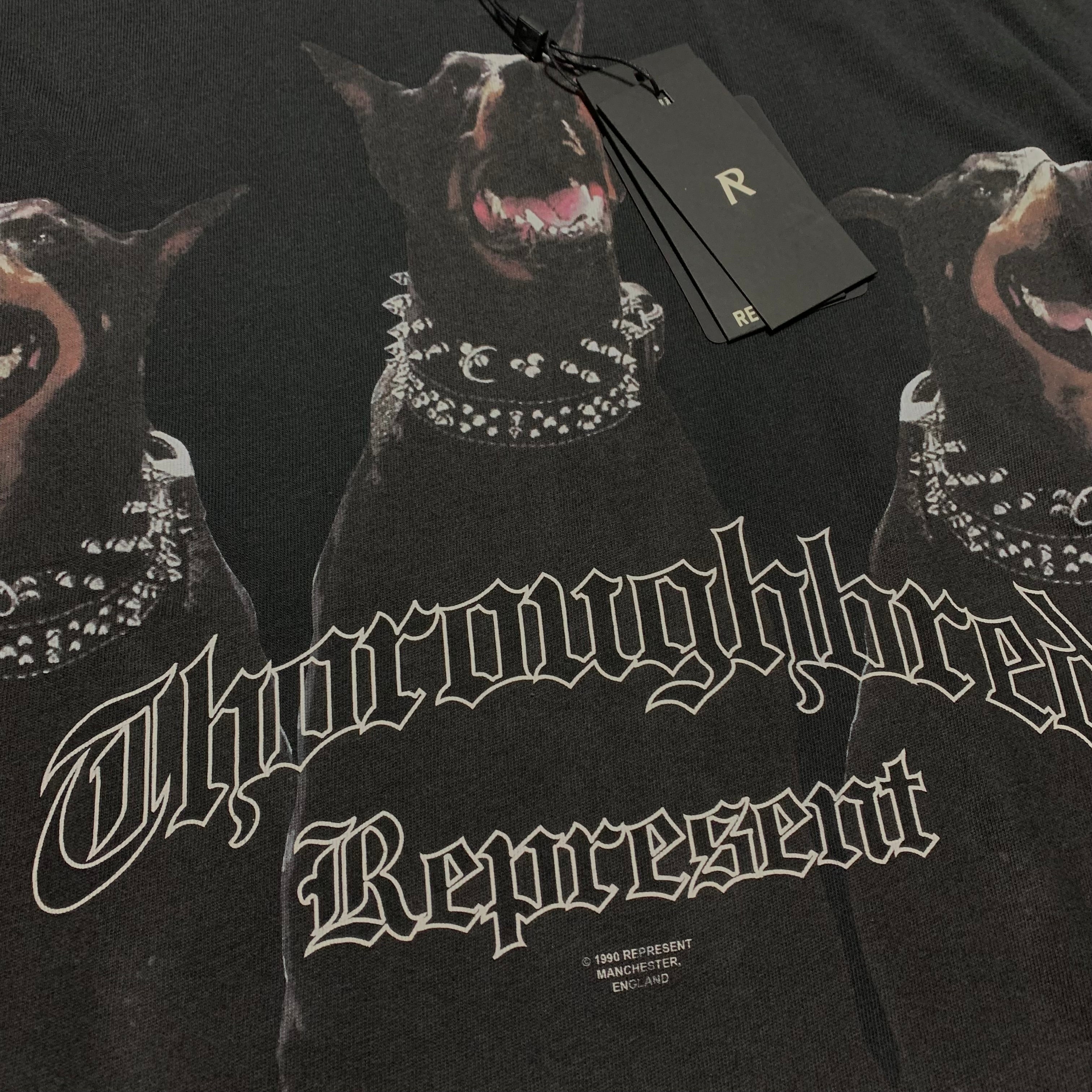 Represent XS Thoroughbred Dog Vintage Black Tee