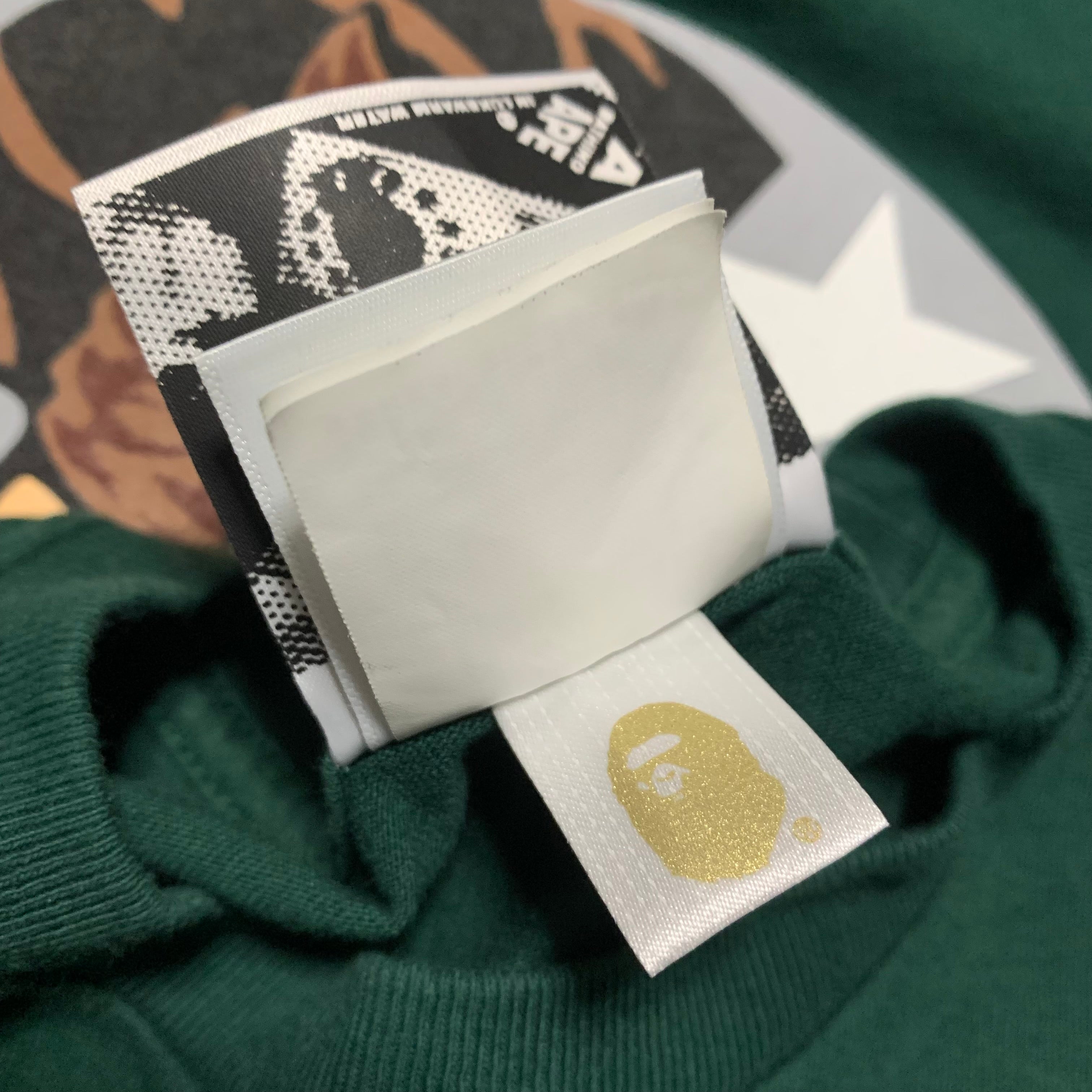 Bape Medium Ape Graphic Green Tee Classic Collection A Bathing Ape