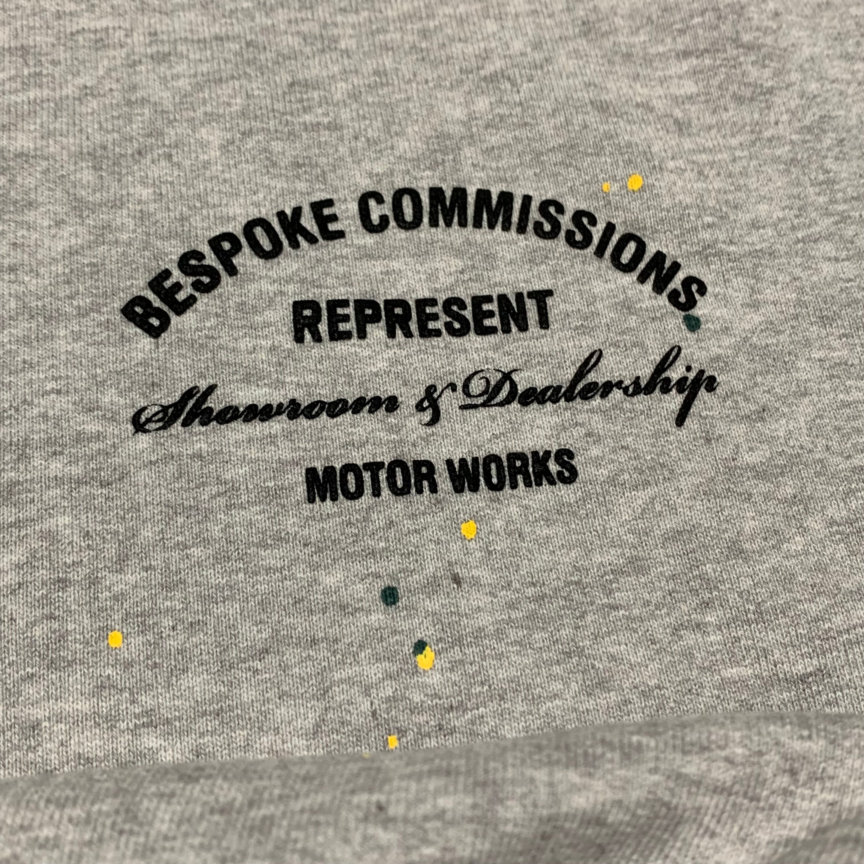 Represent XS Bespoke Commissions Grey Sweater Sweatshirt Crewneck Paint Splatter