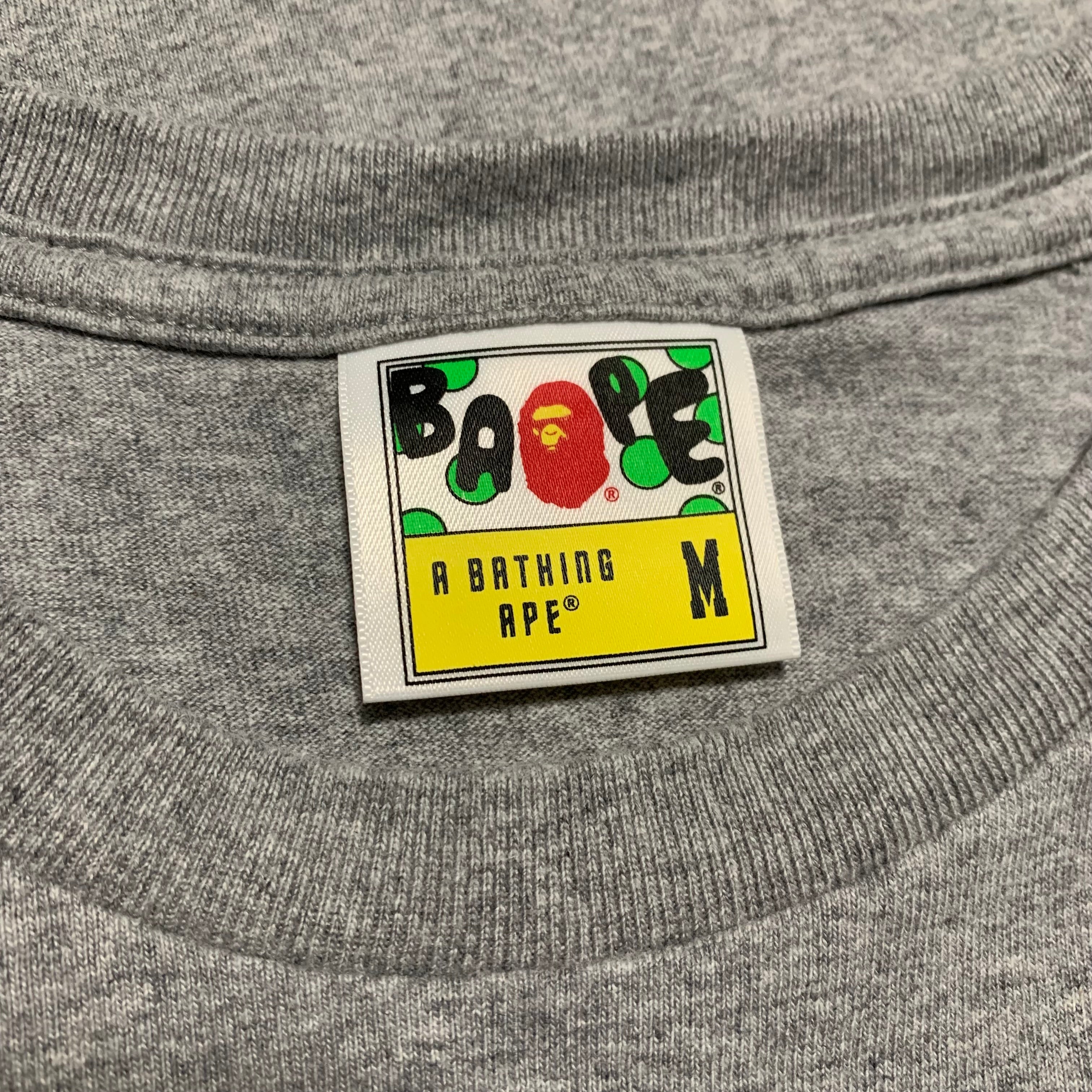 Bape Medium Archive Multi Logo Grey Tee A Bathing Ape 2022