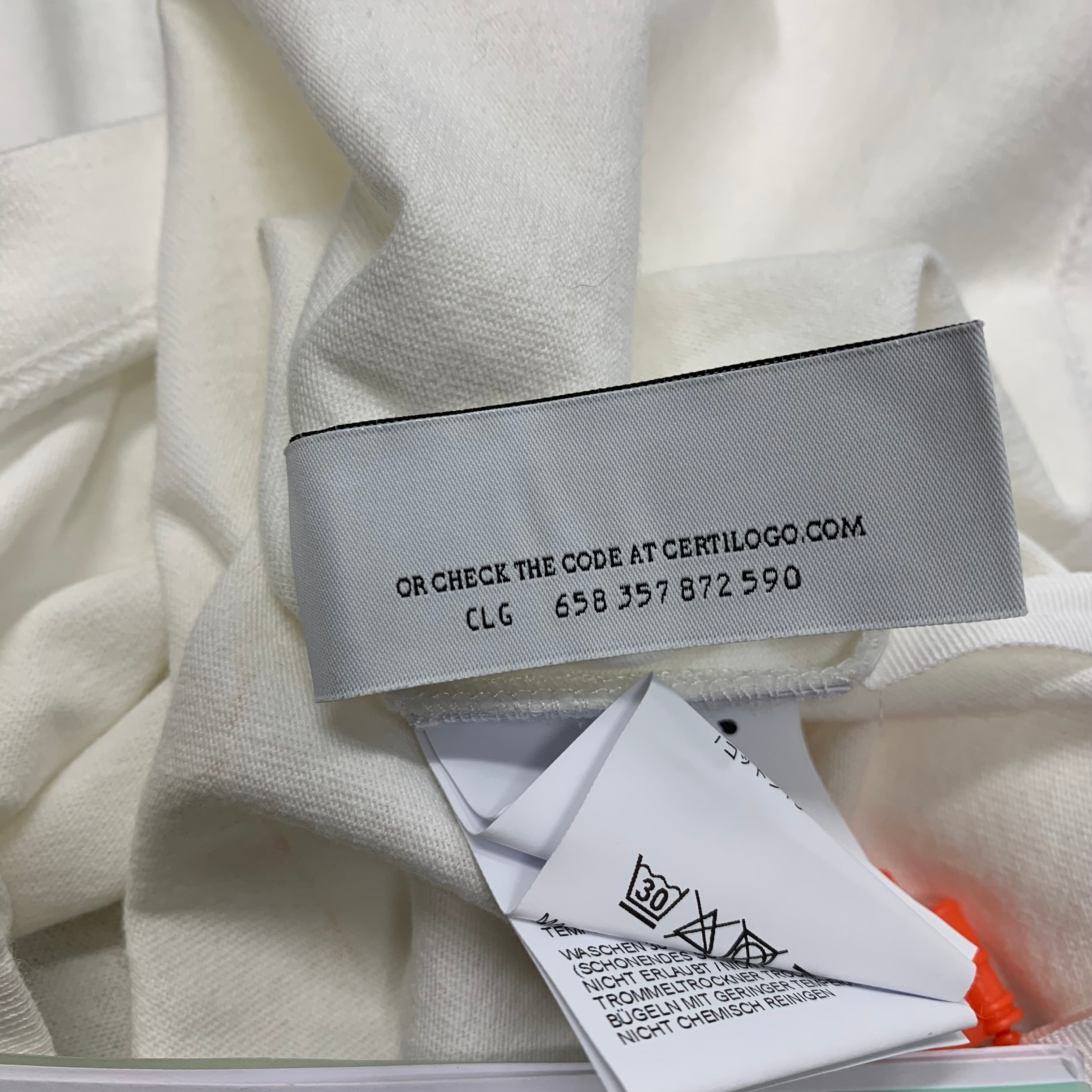 Off White XXS Tee Degrade Arrows White T-Shirt Virgil Abloh
