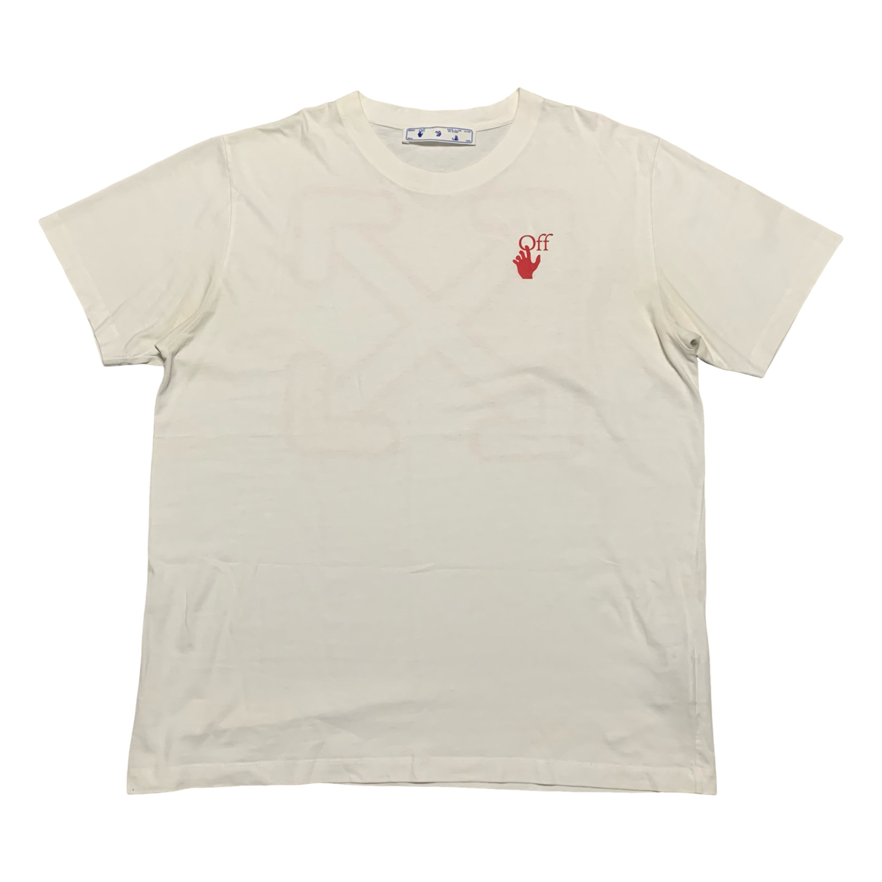 Off White XL Starred Arrows White Tee Virgil Abloh