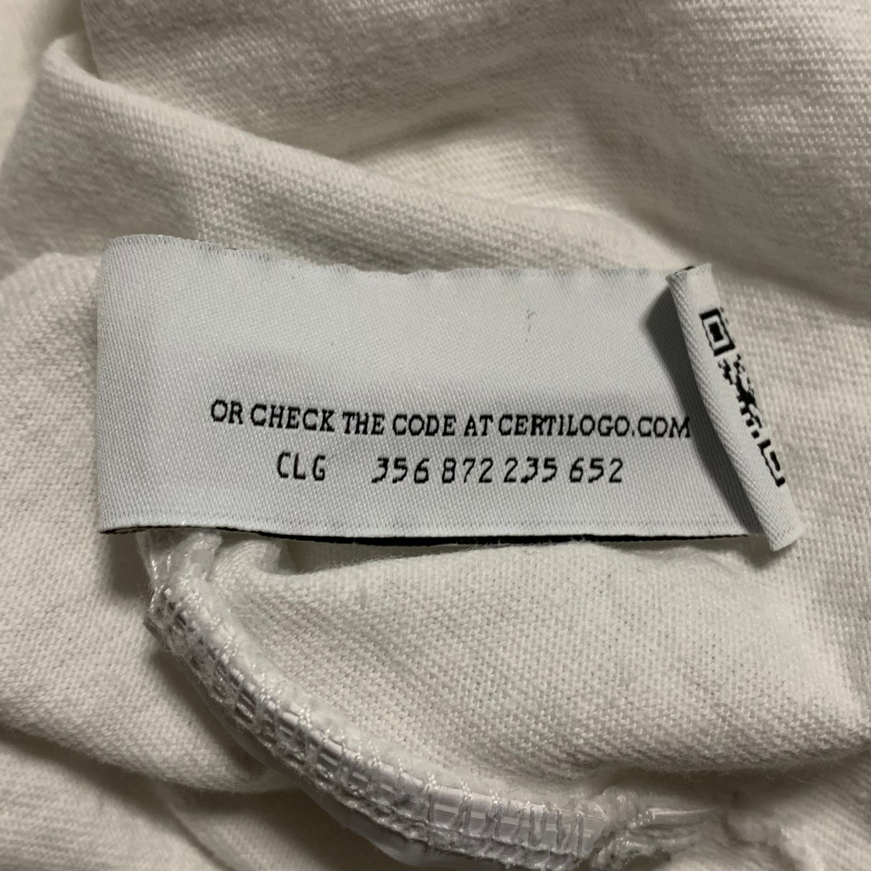 Off White Medium Caravaggio Arrows White Tee Long Sleeve Virgil Abloh