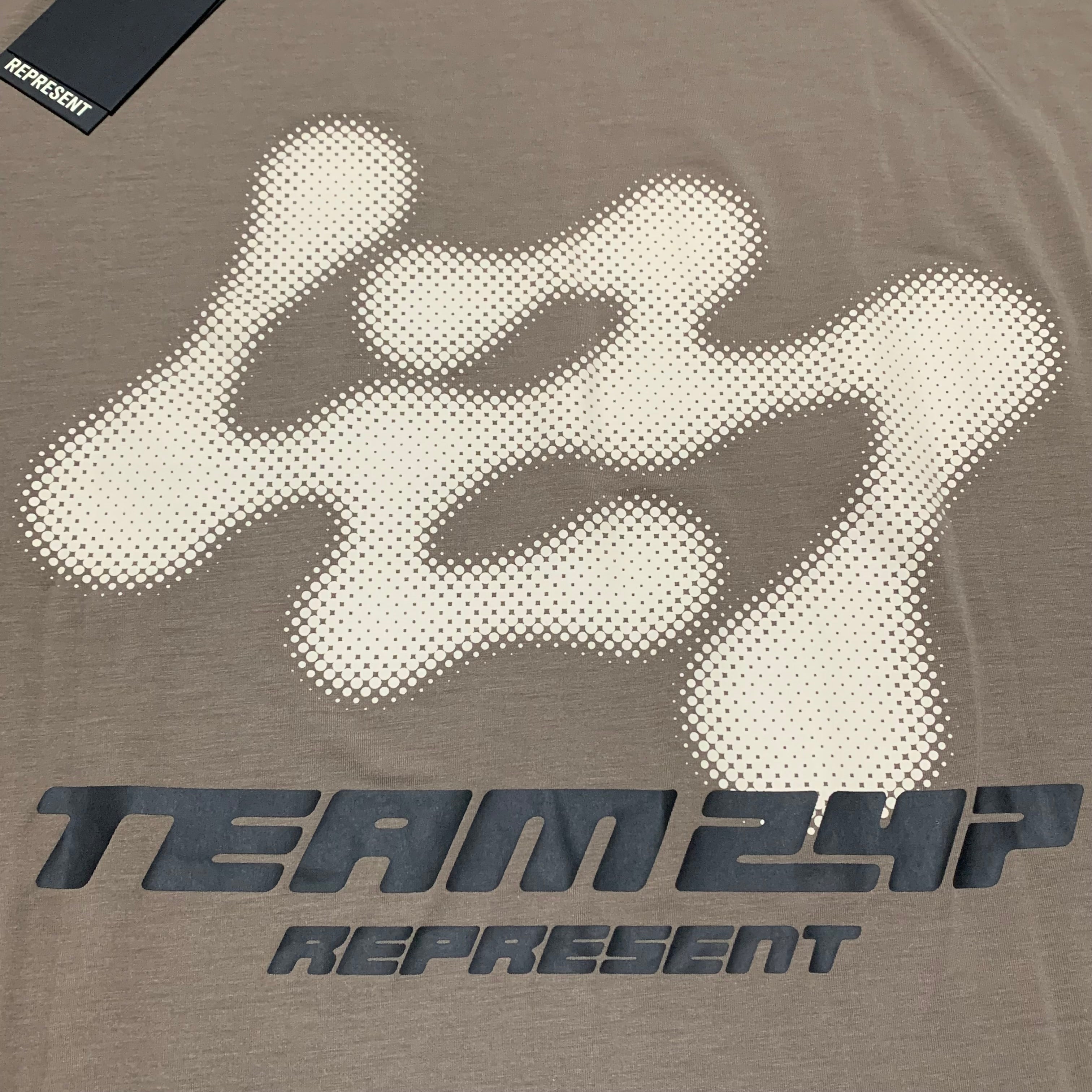 Represent Medium 247 Future Terrains Umber Oversized Tee