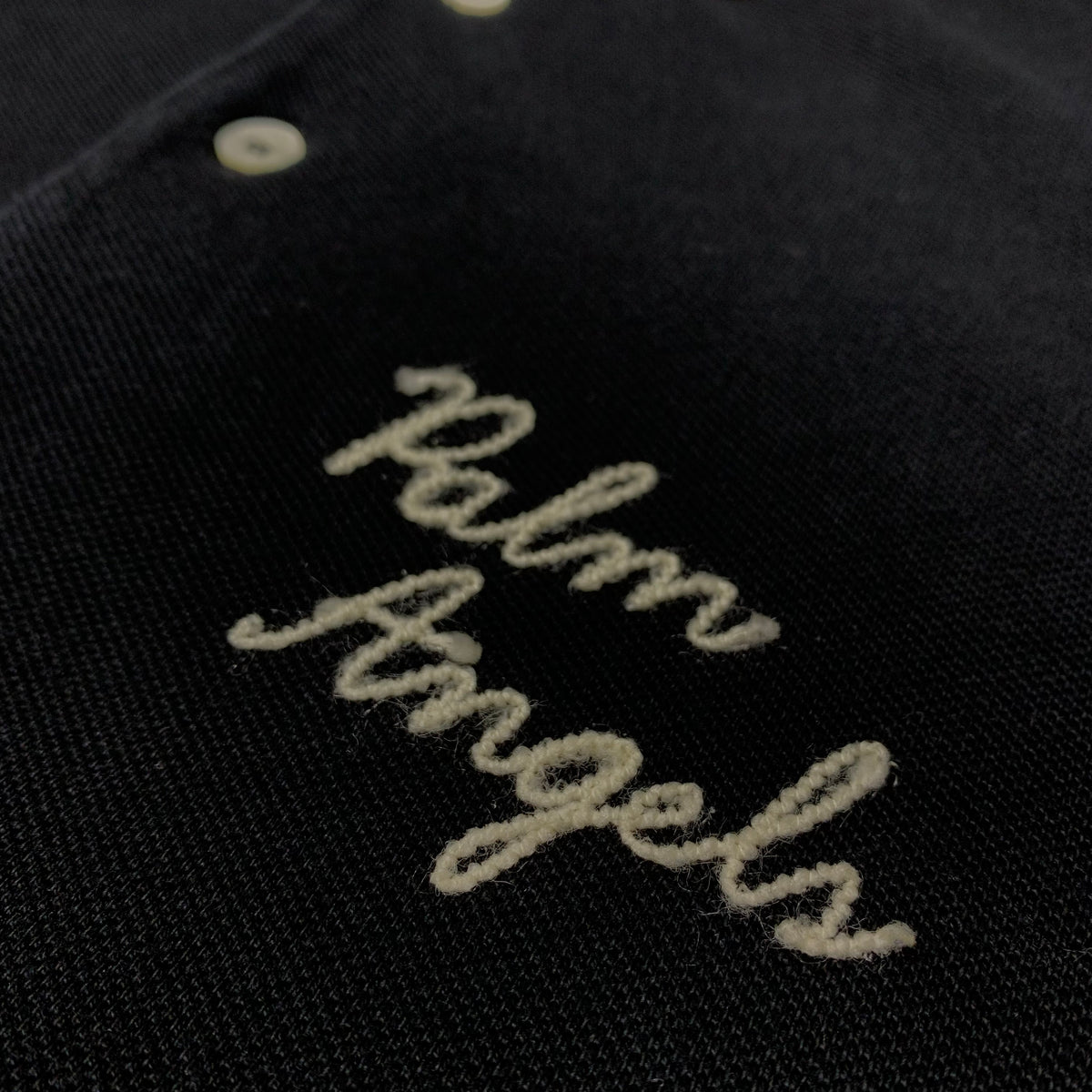 Palm Angels Medium Polo Shirt Classic Black Stripe Polo Top