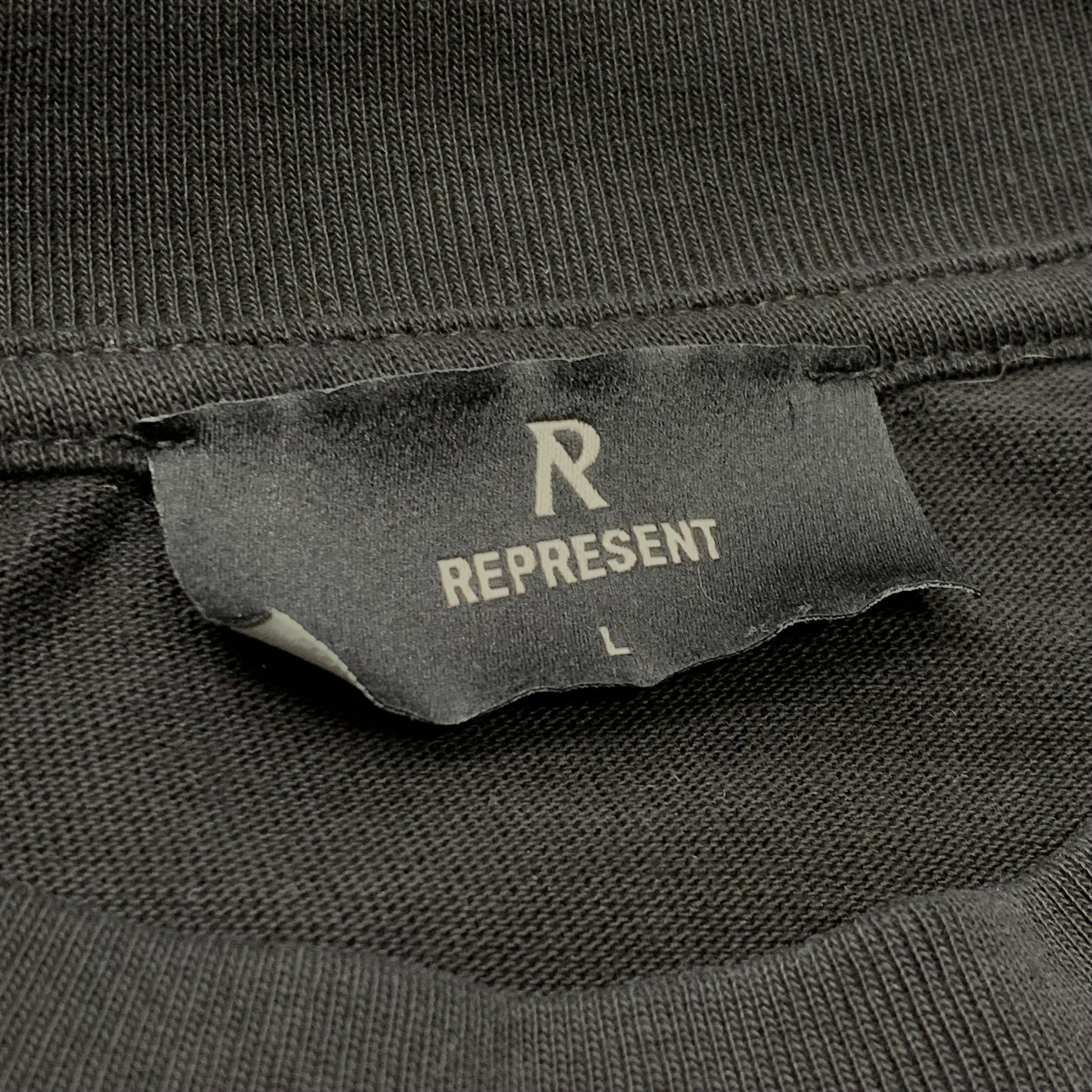 Represent Large Tee Icarus Jet Black T-Shirt