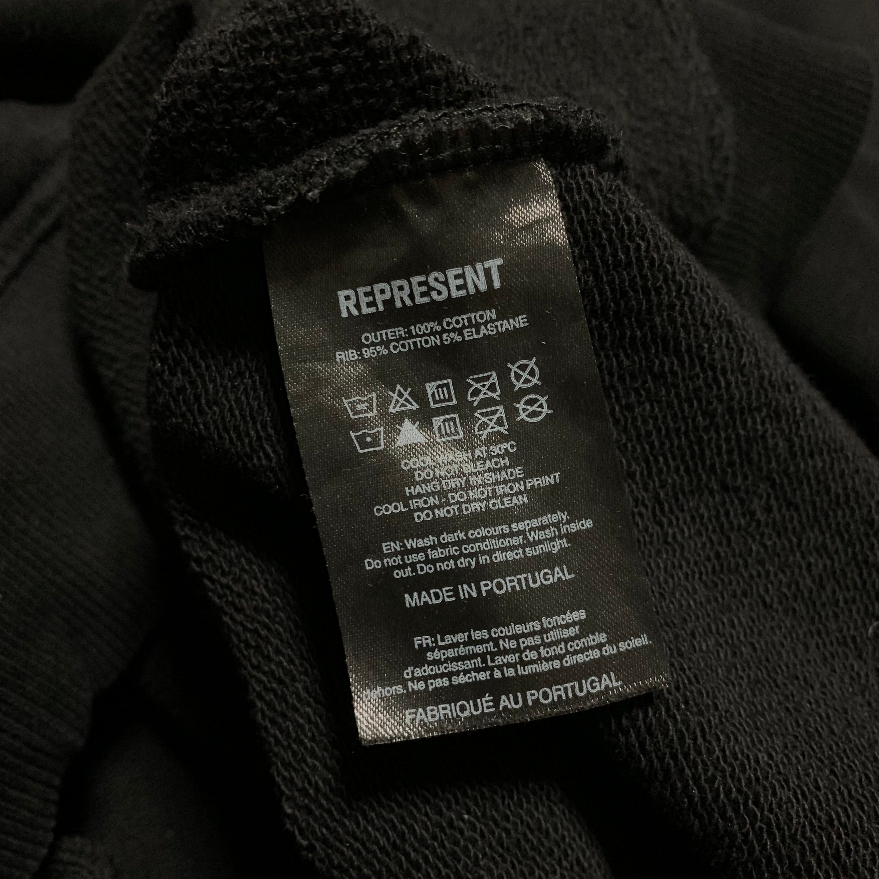 Represent Large Icarus Jet Black Sweater Sweatshirt Crewneck