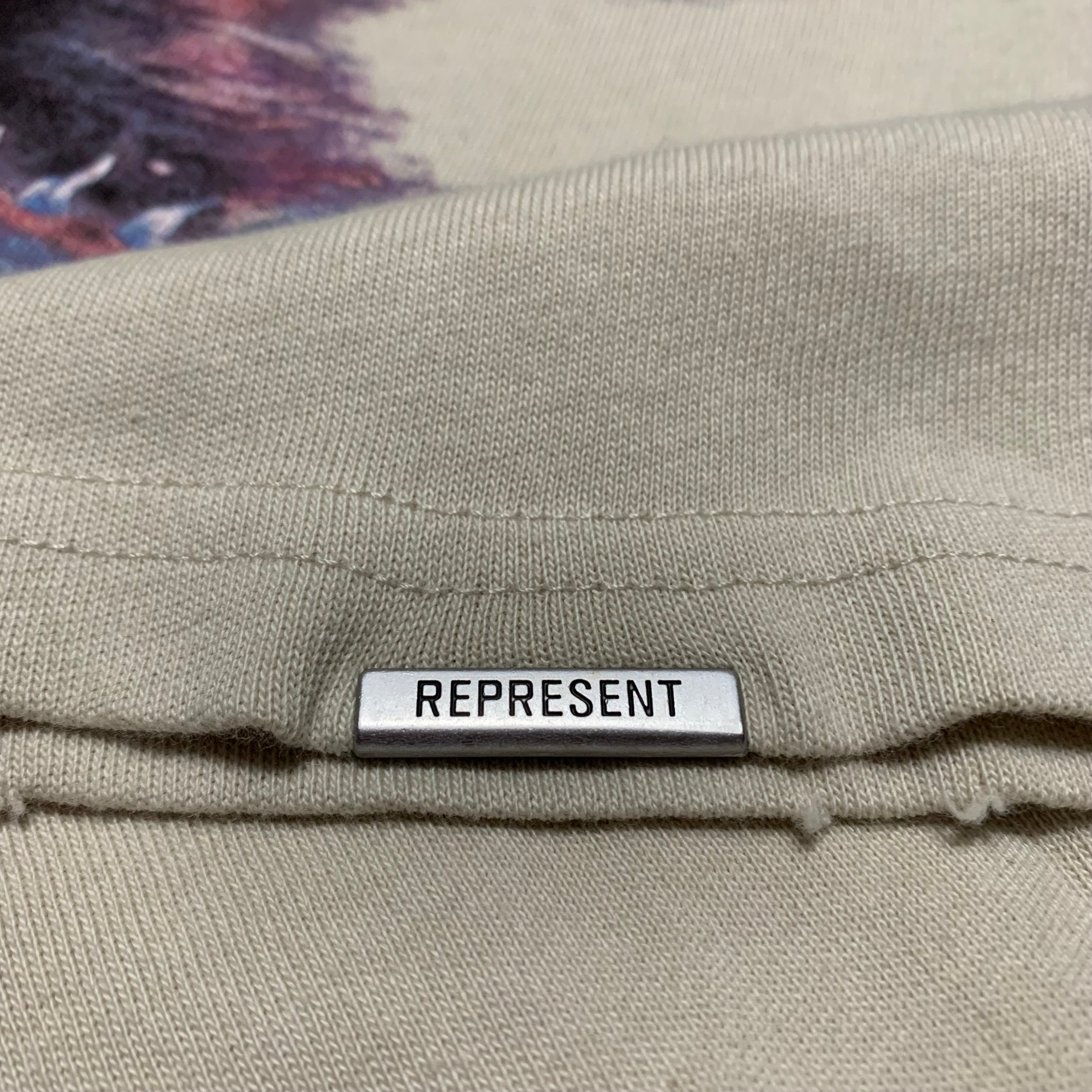 Represent Large Only The Strong Survive Vintage White Tee Shark