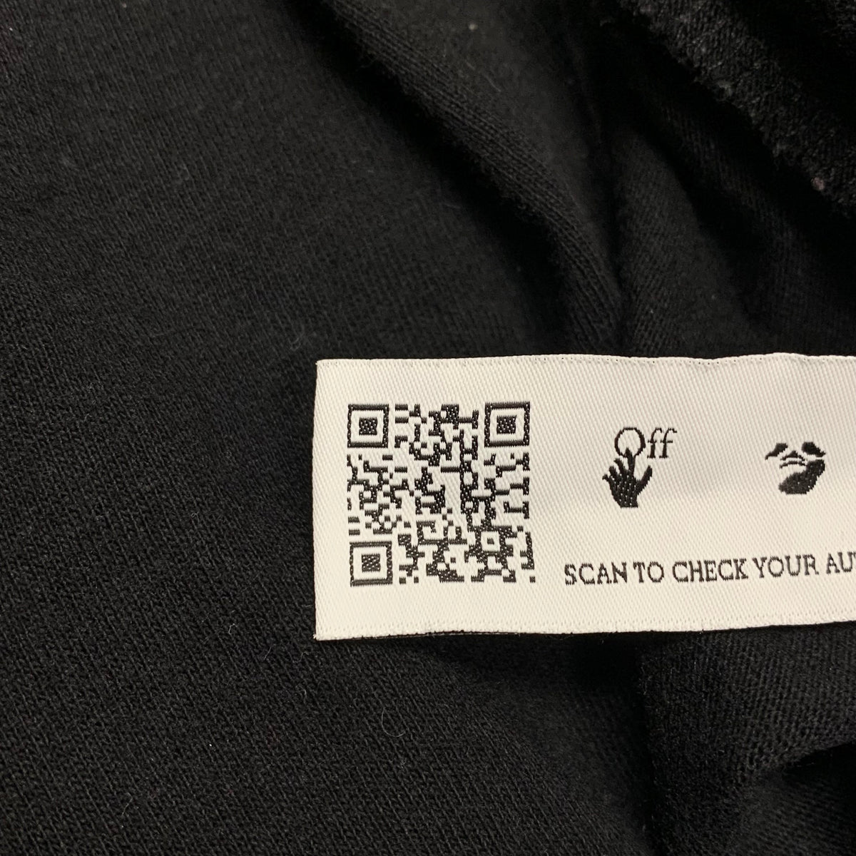 Off White Small Tee Graffiti Arrows Black Long Sleeve T-Shirt Virgil Abloh