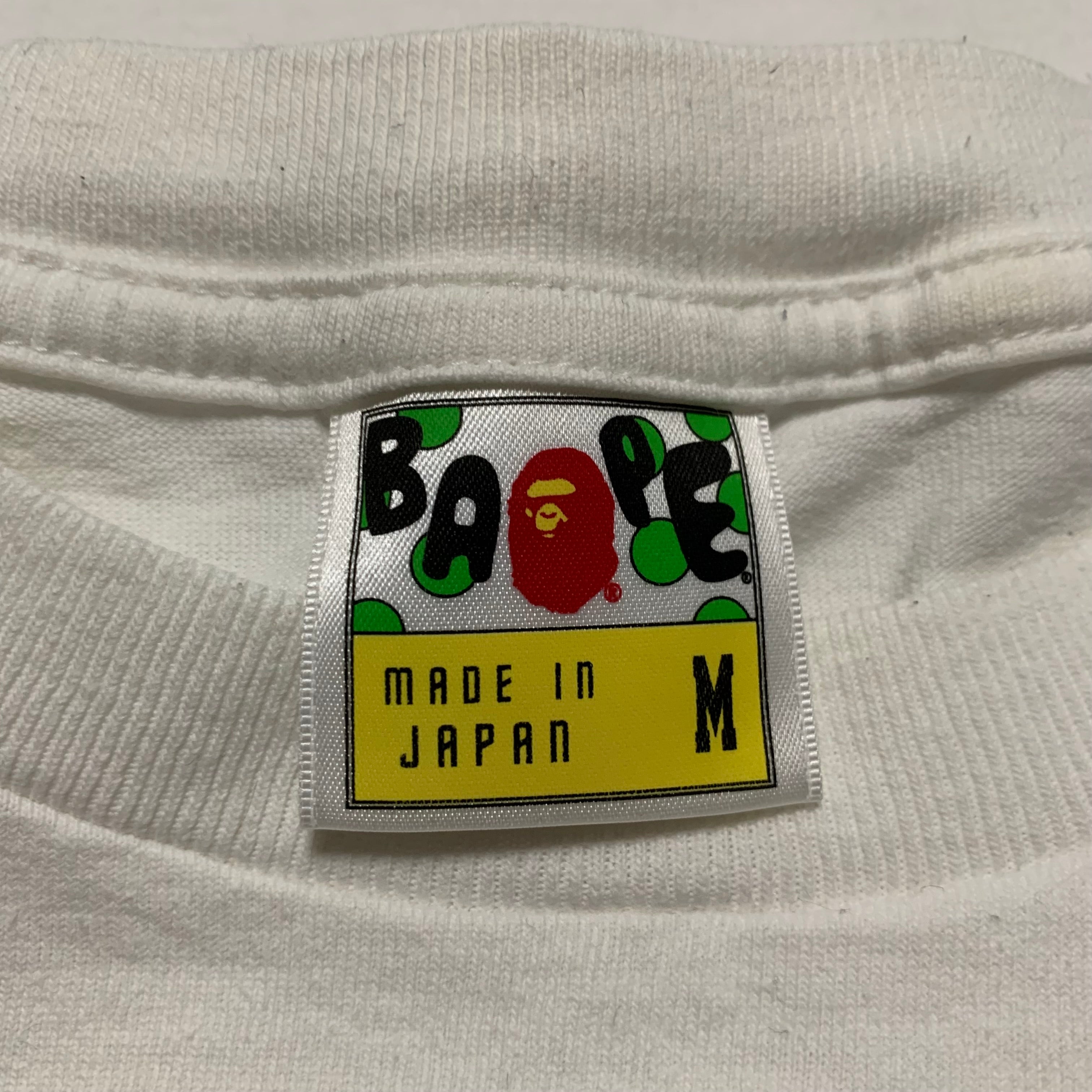 Bape Medium Baby Milo APC White Tee 2009