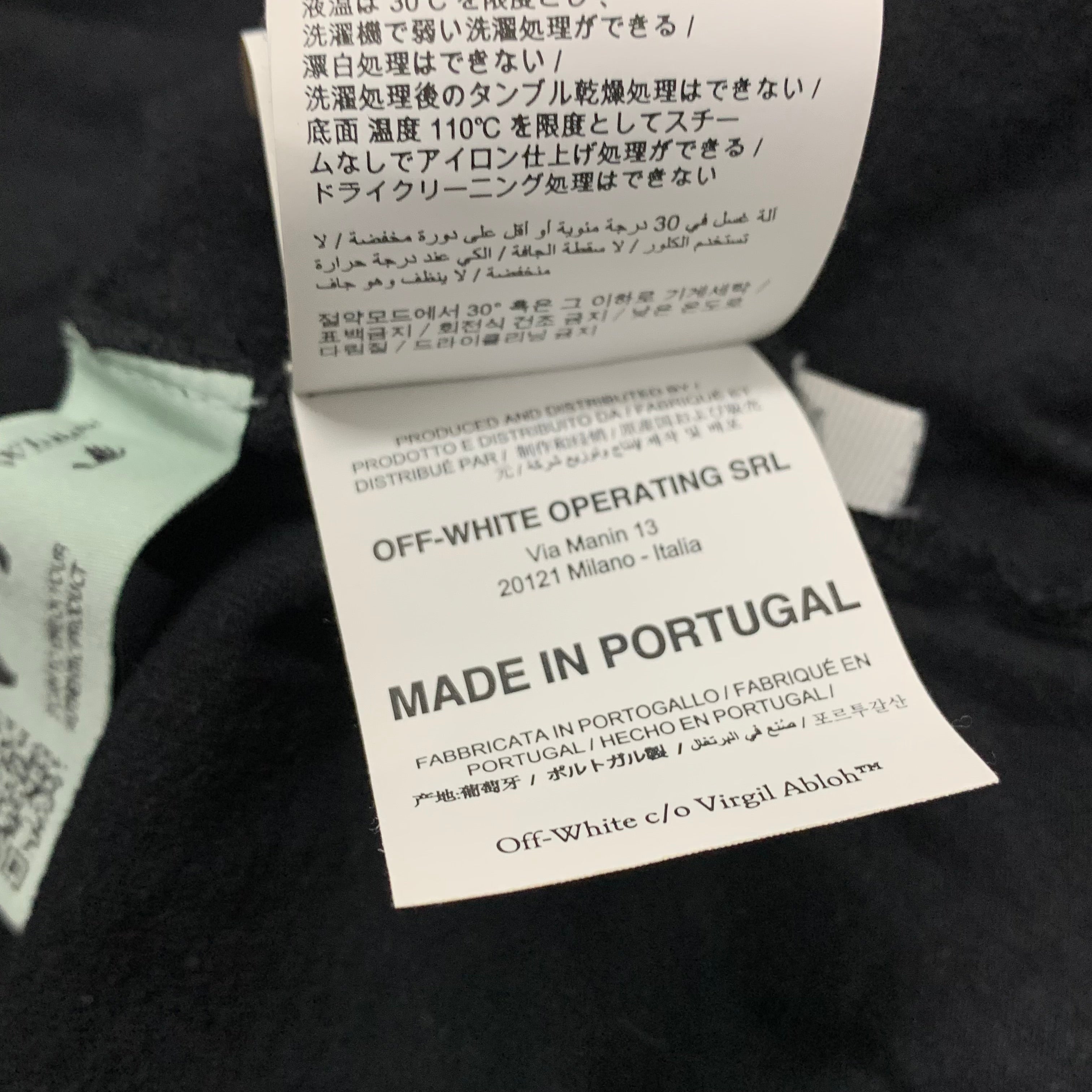 Off White XS Tee Pink Marker Arrows Black T-Shirt Virgil Abloh