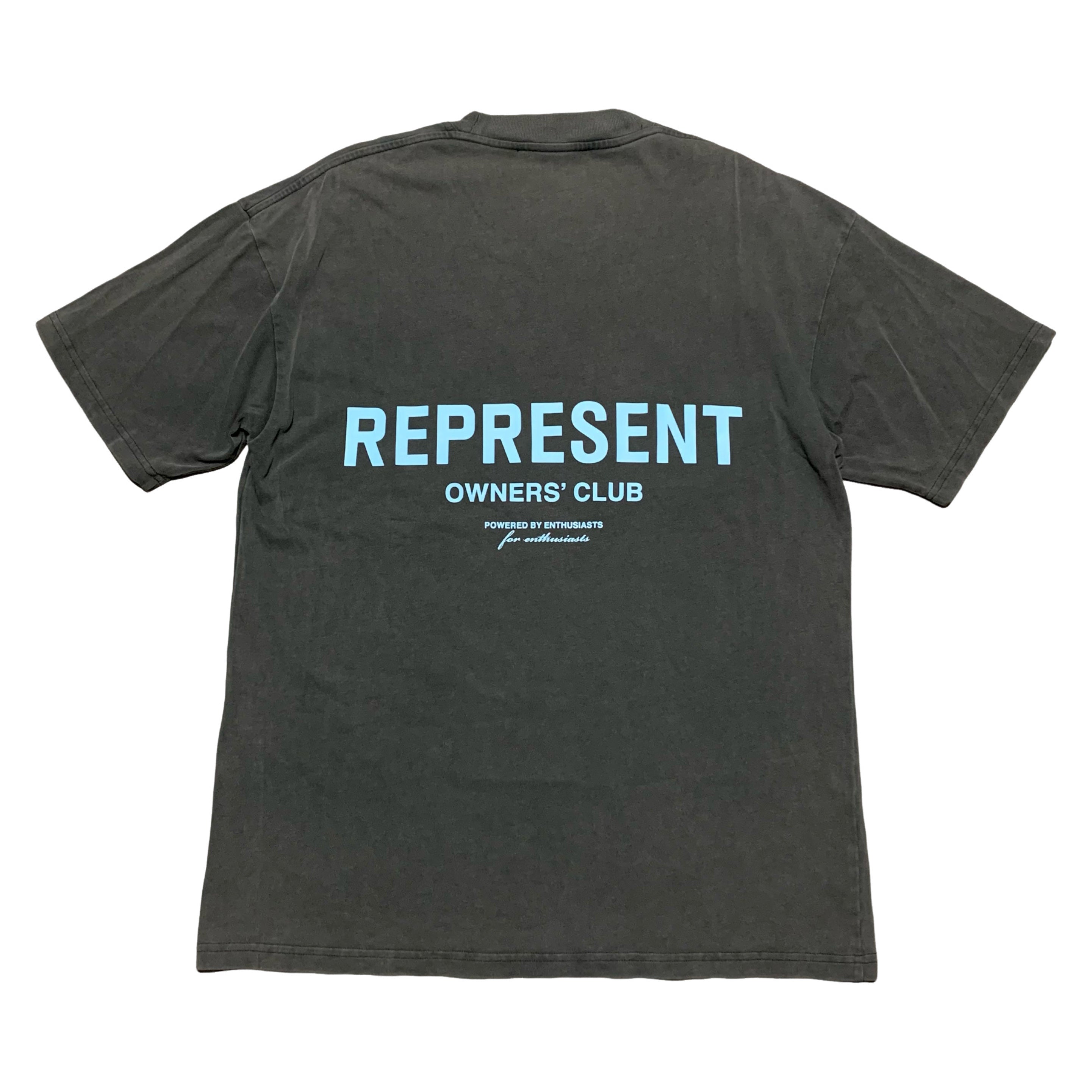 Represent XS Owners Club Vintage Grey Tee Blue Graphic
