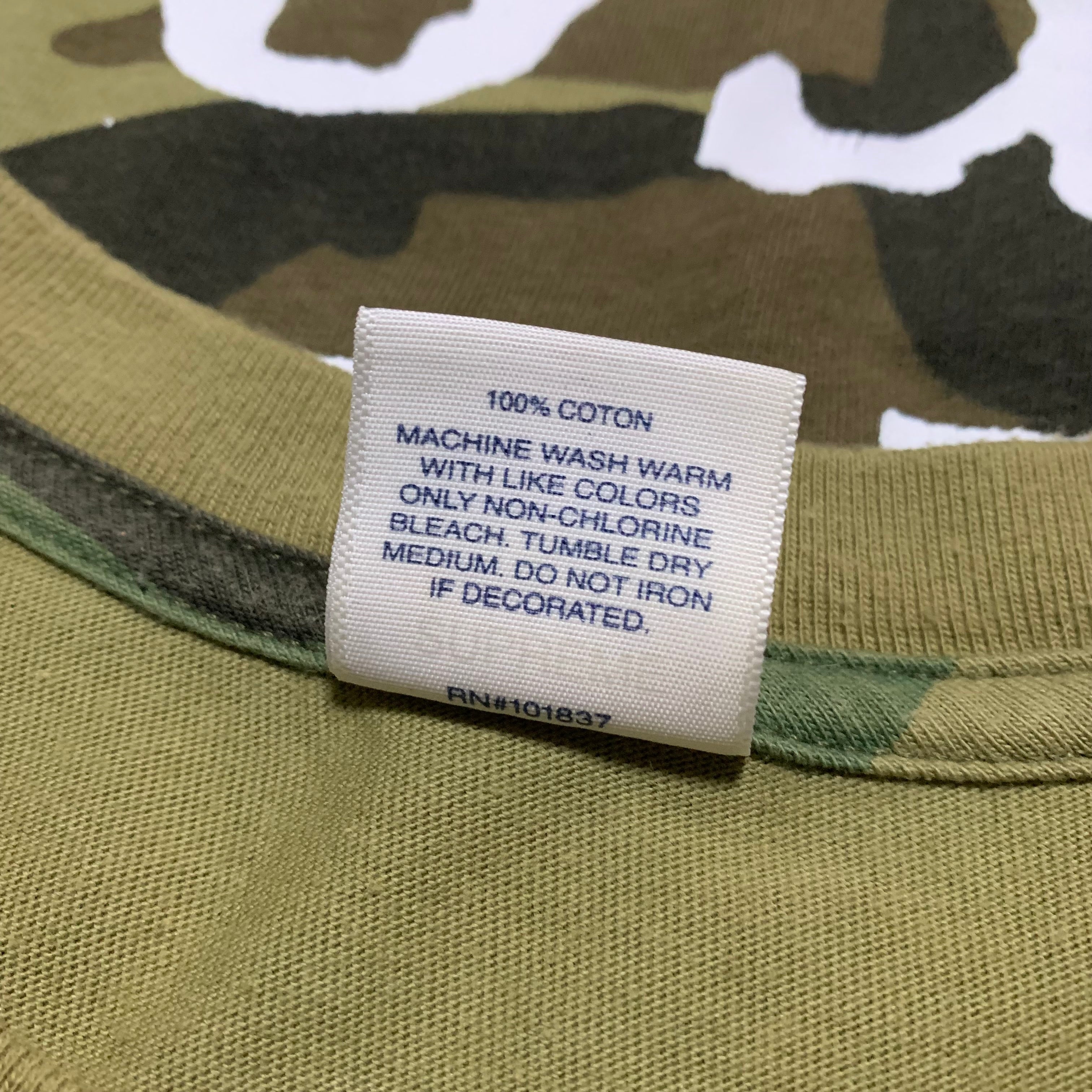 Supreme Medium Dead Prez Woodland Camo Green Tee 2019