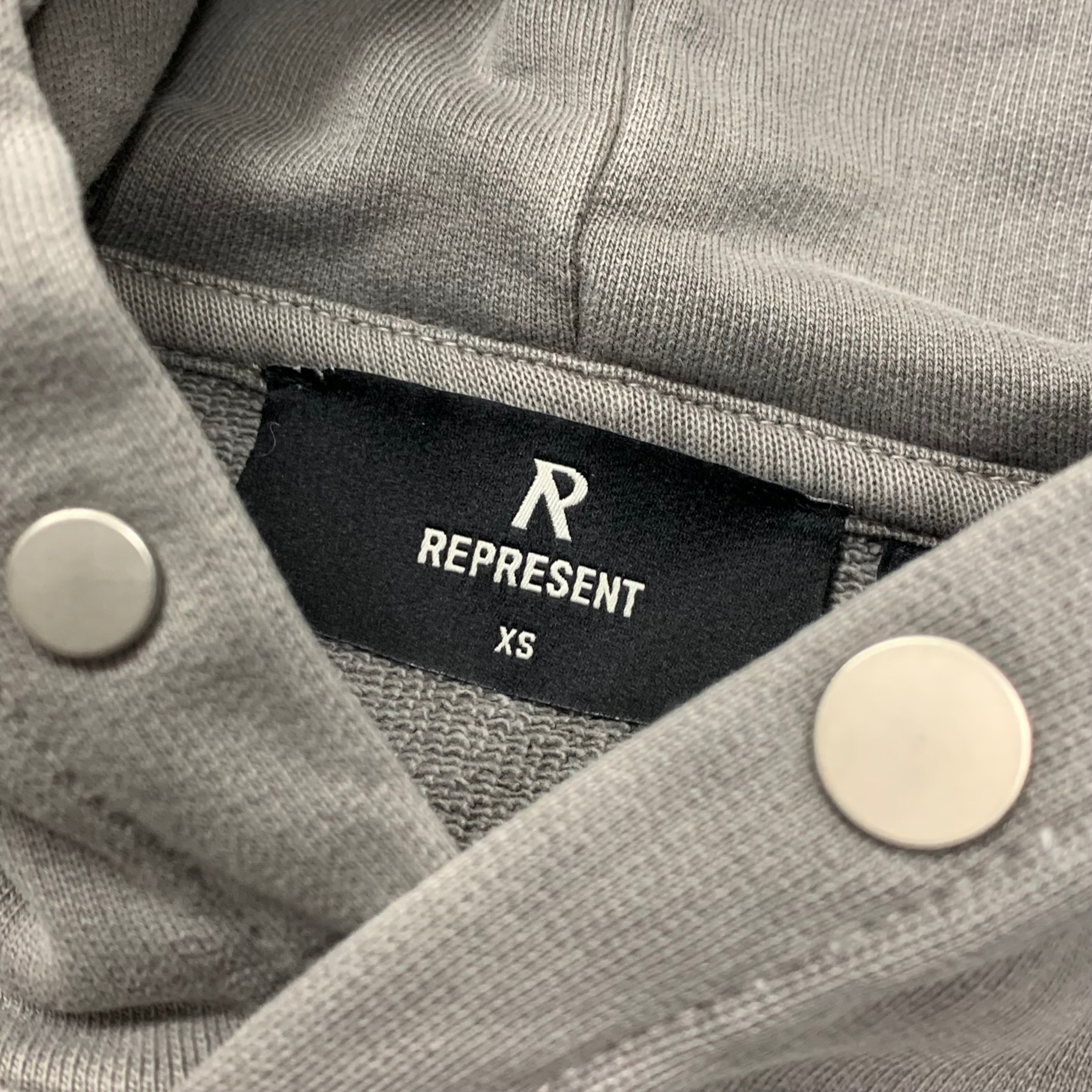 Represent XS Hoodie Rock Logo Ultimate Grey Hoodie