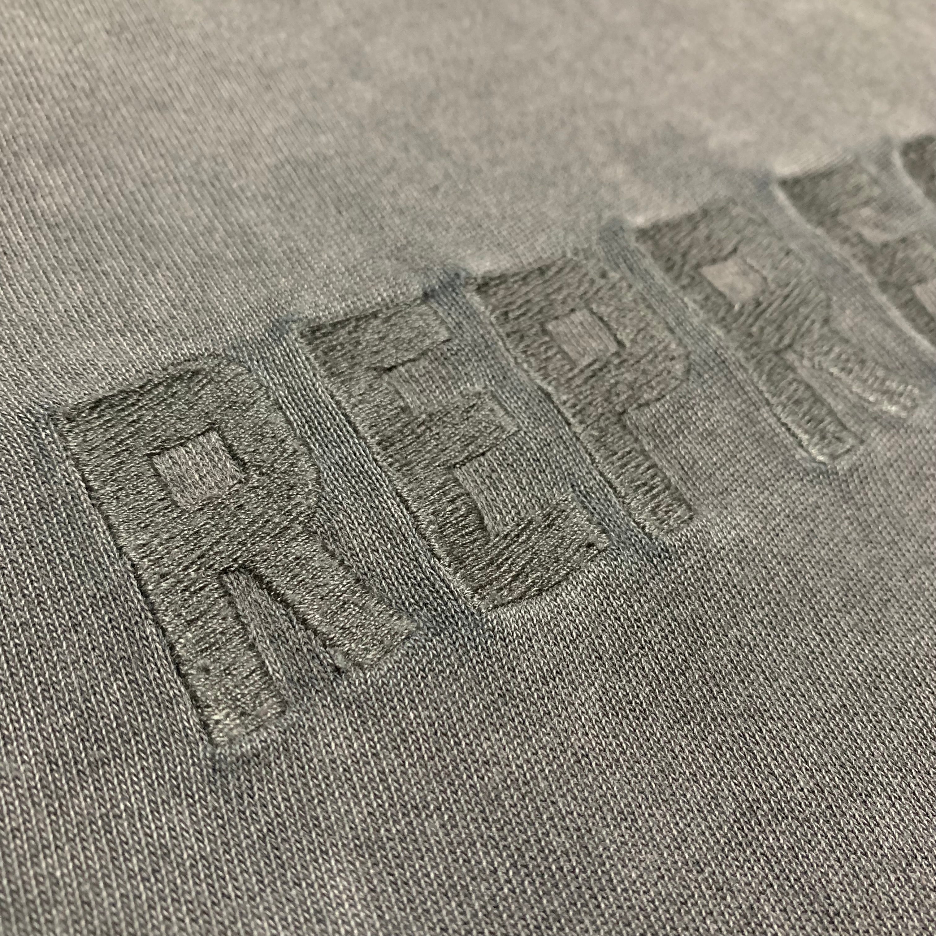 Represent Large Embroidered Vintage Grey Tee