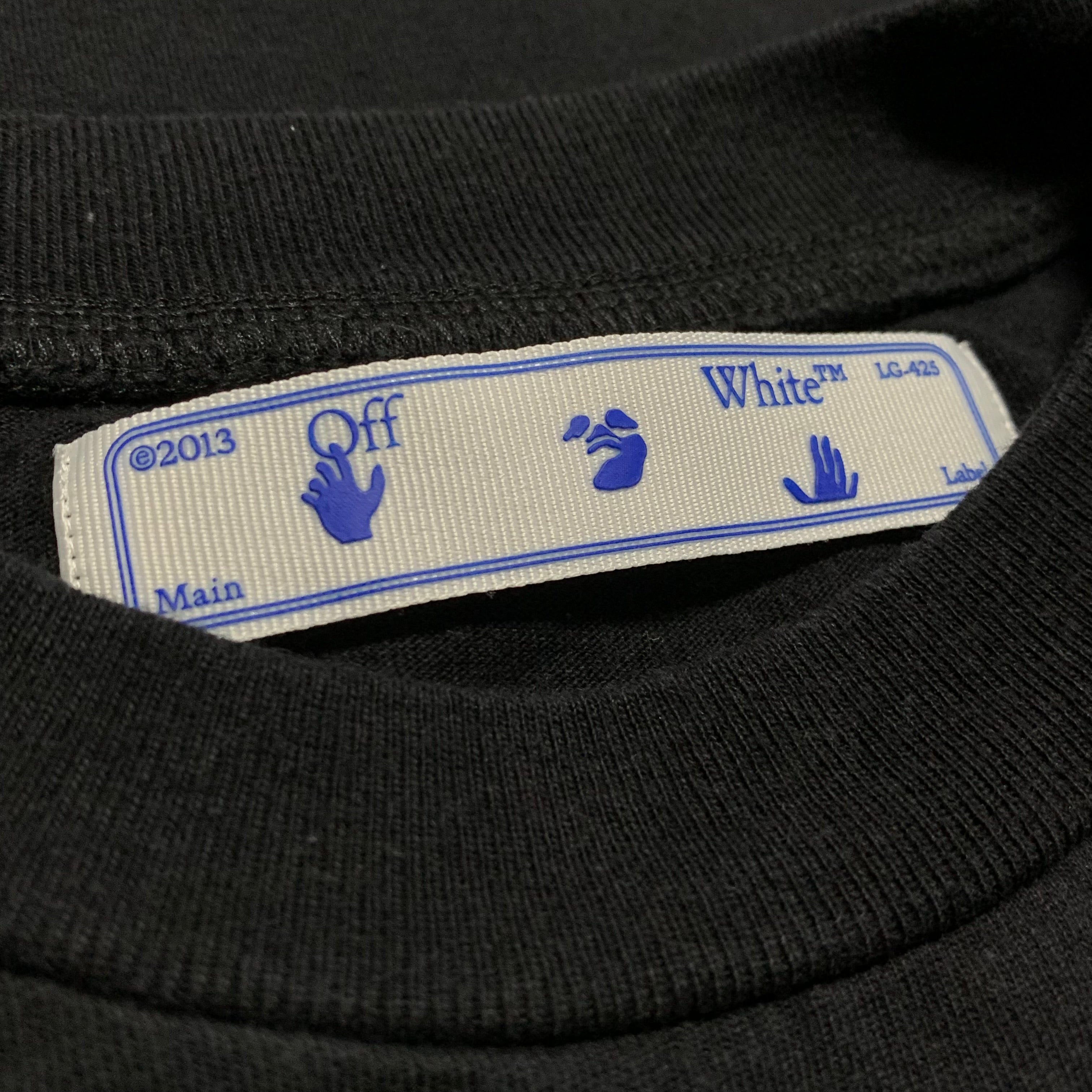 Off White Small Tee Caravaggio Arrows Black T-Shirt Virgil Abloh