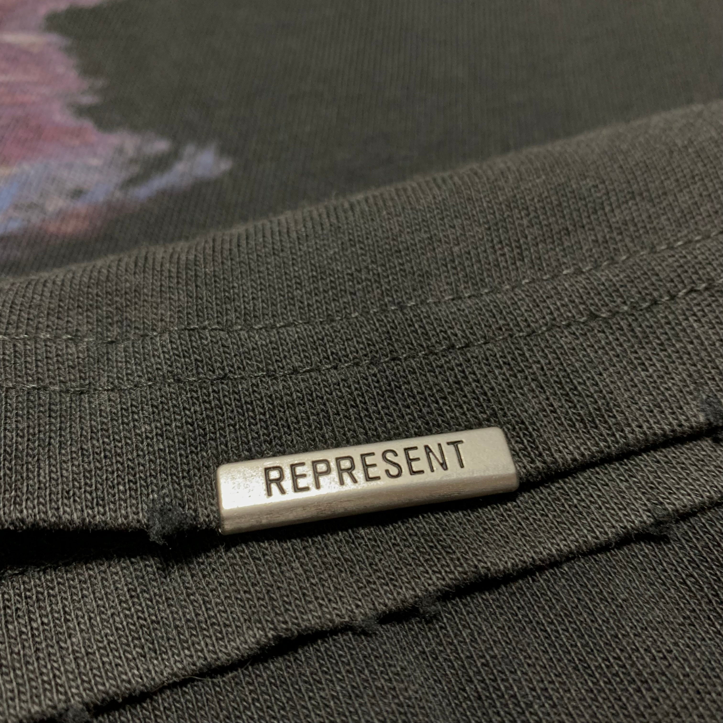 Represent XS Shark Graphic Vintage Black Tee Only The Strong Survive