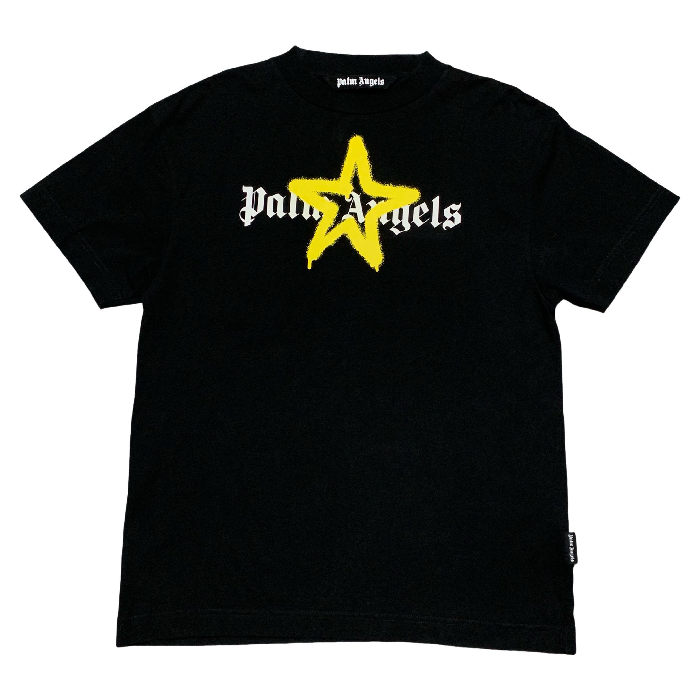 Palm Angels Medium Star Graphic Black Tee