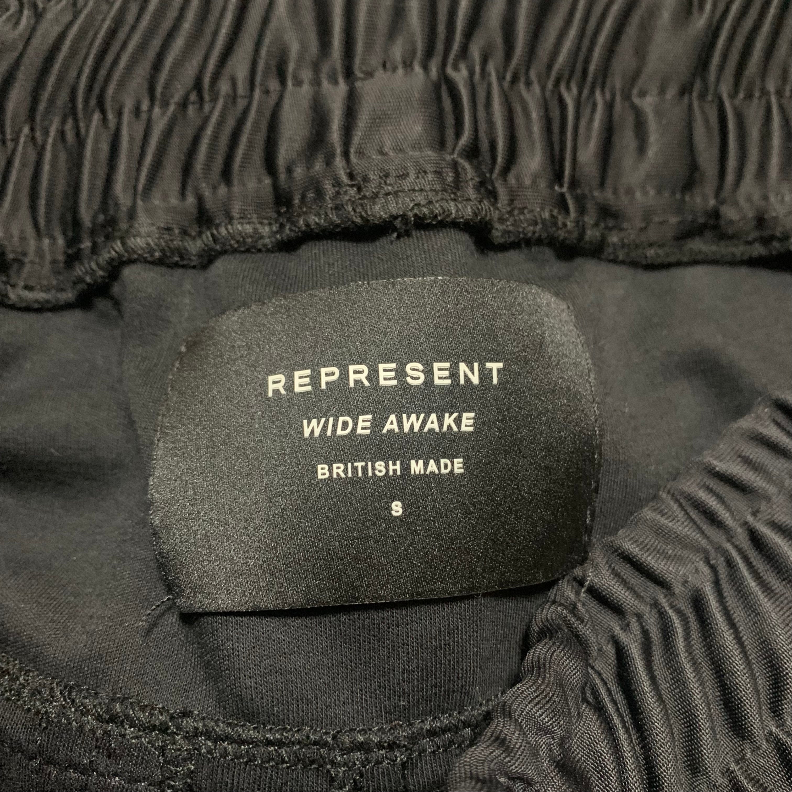 Represent Small Track Pant Bottoms Black Wide Awake