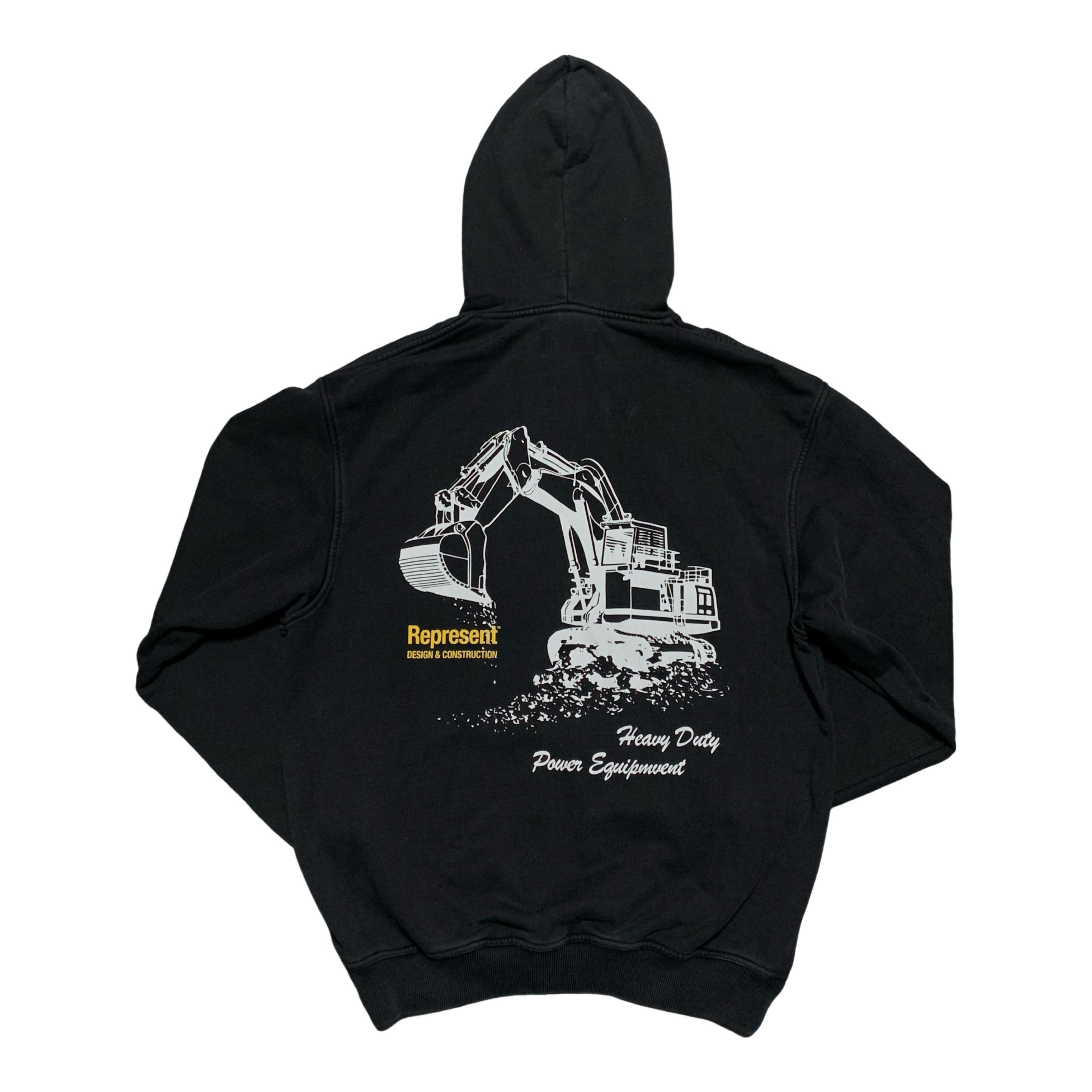 Represent Small Design & Construction Jet Black Hoodie