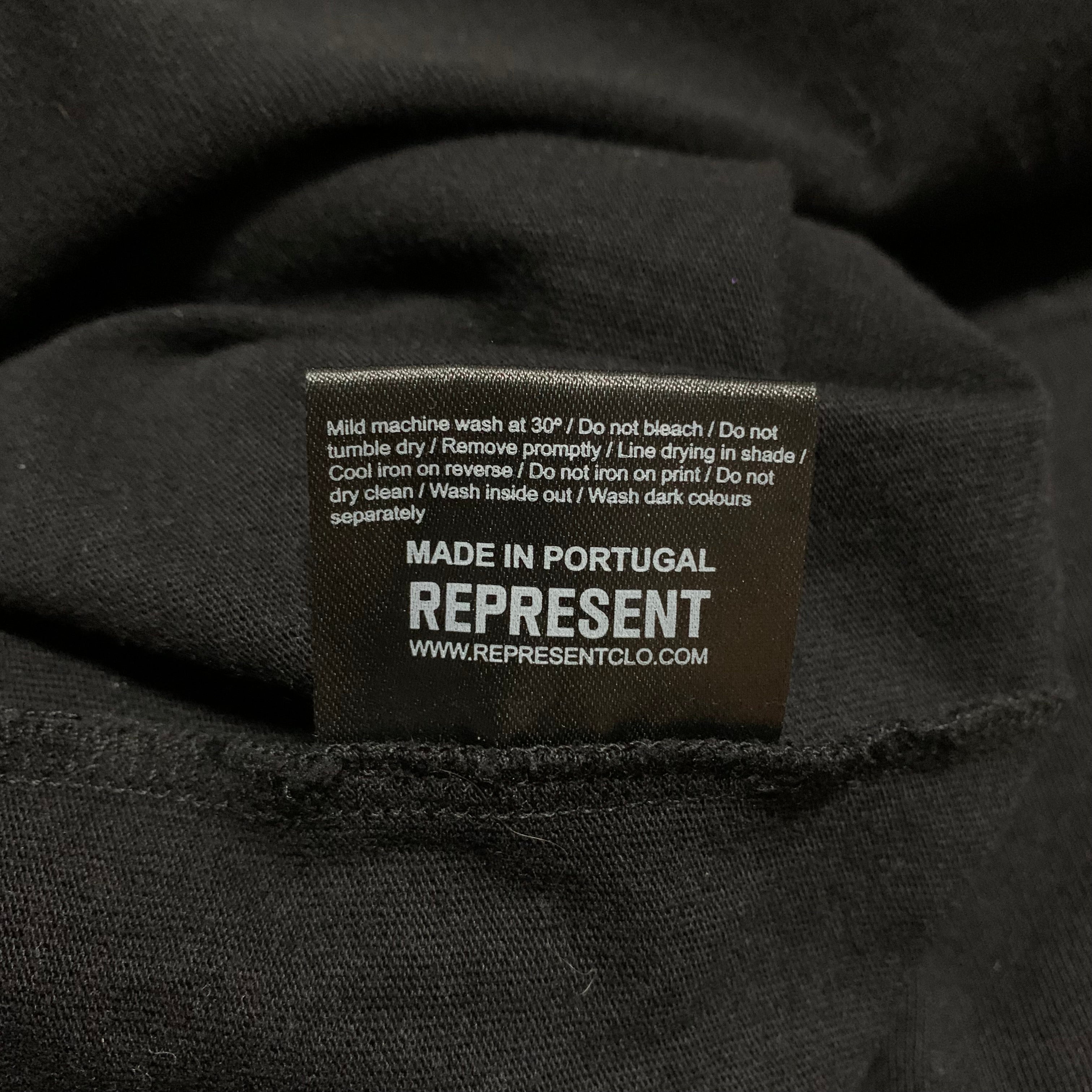 Represent XS Owners Club Jet Black Tee Blue Graphic