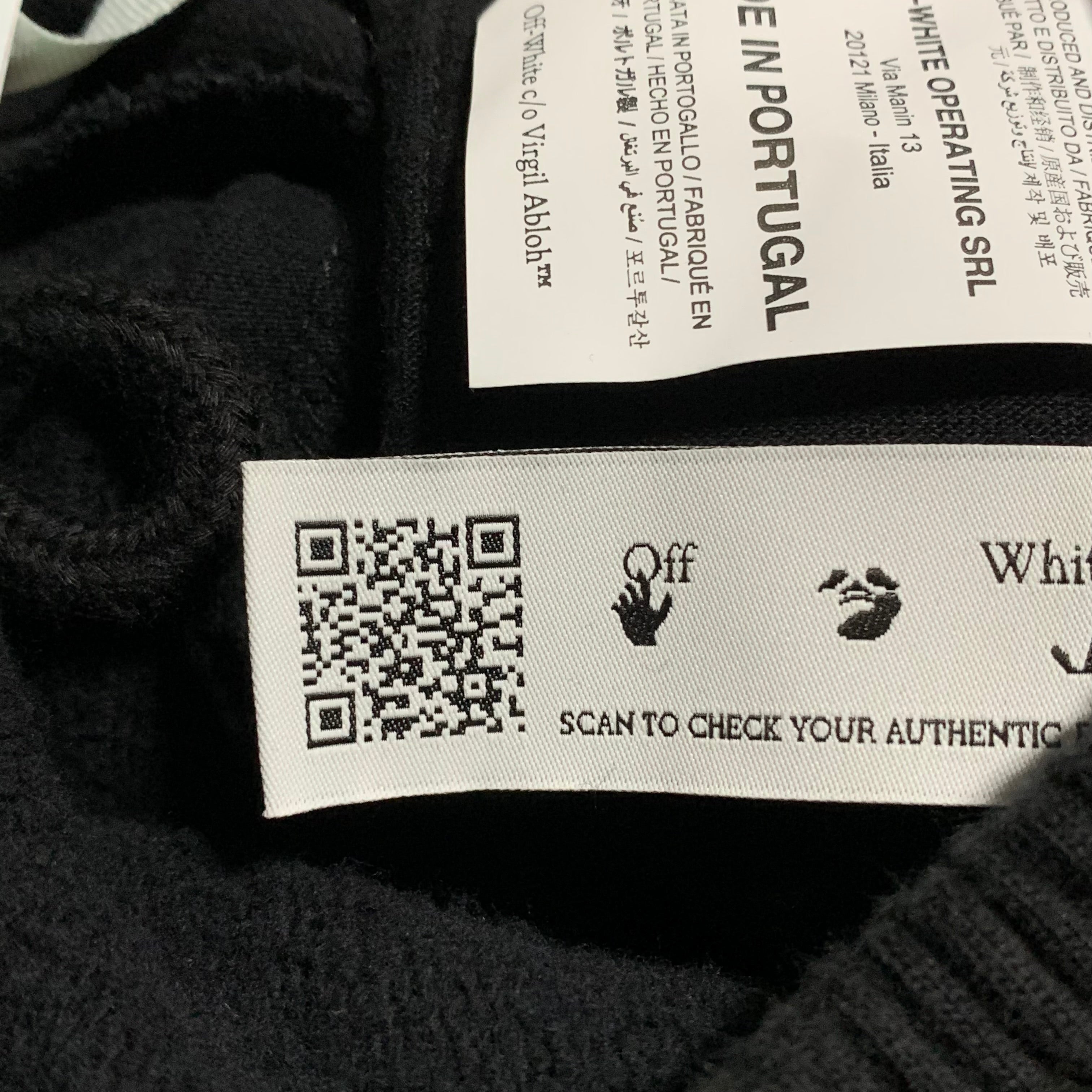 Off White Small Diag Marker Black Jogger Sweatpants Bottoms Virgil Abloh