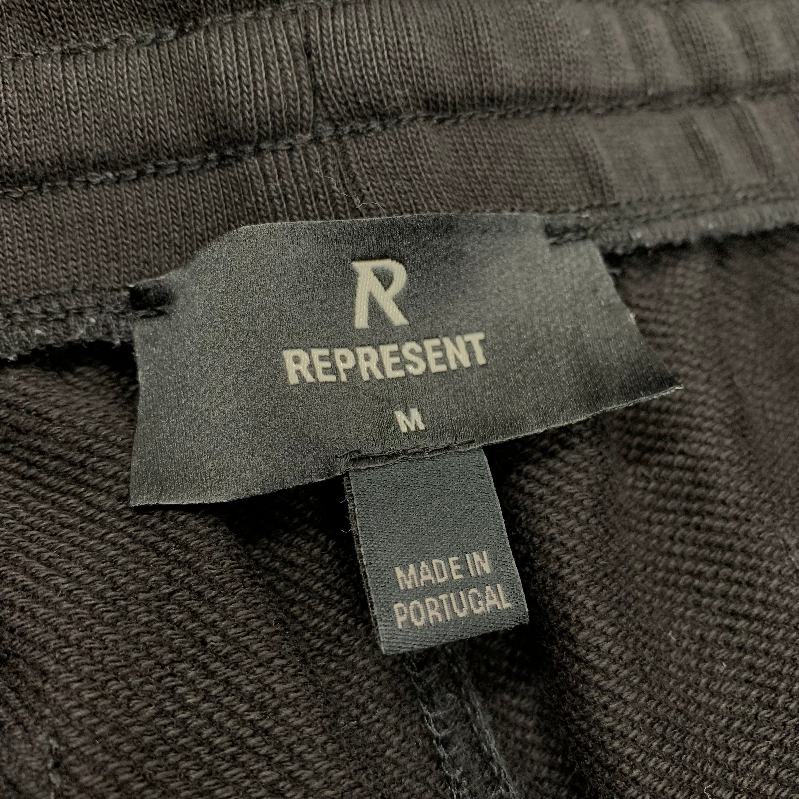 Represent Medium Shorts Black Jogger Sweatpants Bottoms