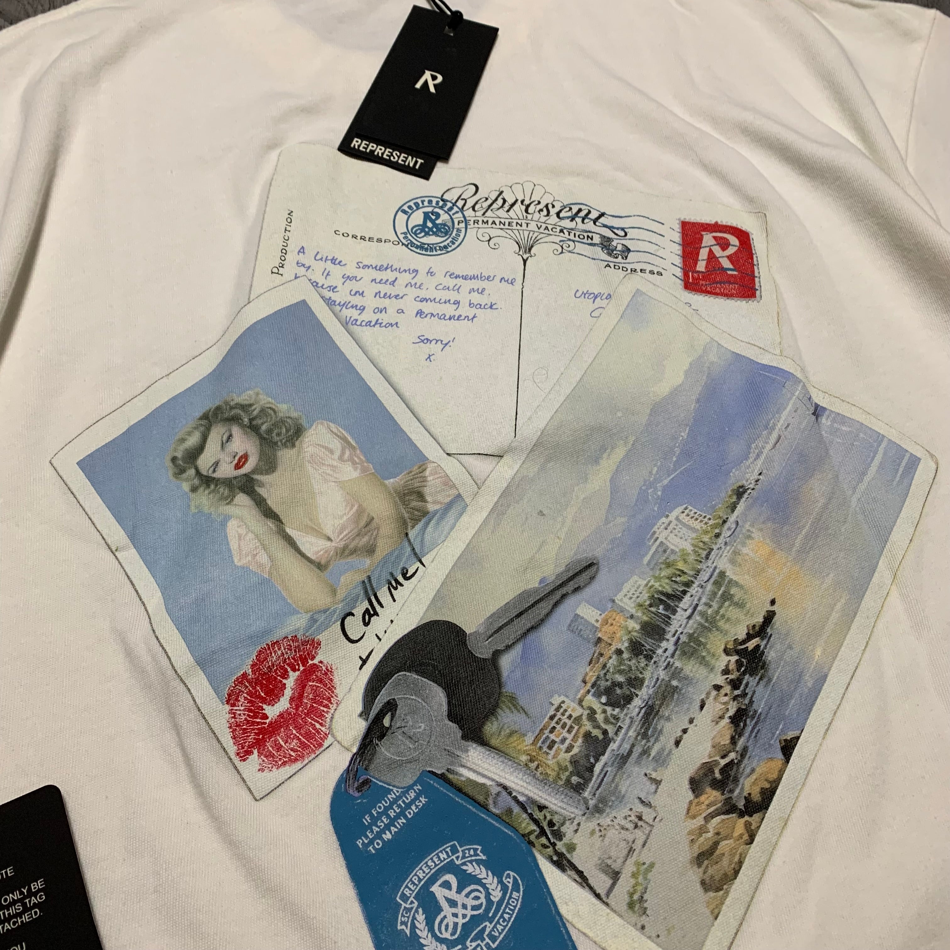 Represent Small Girls Of Summer Flat White Tee