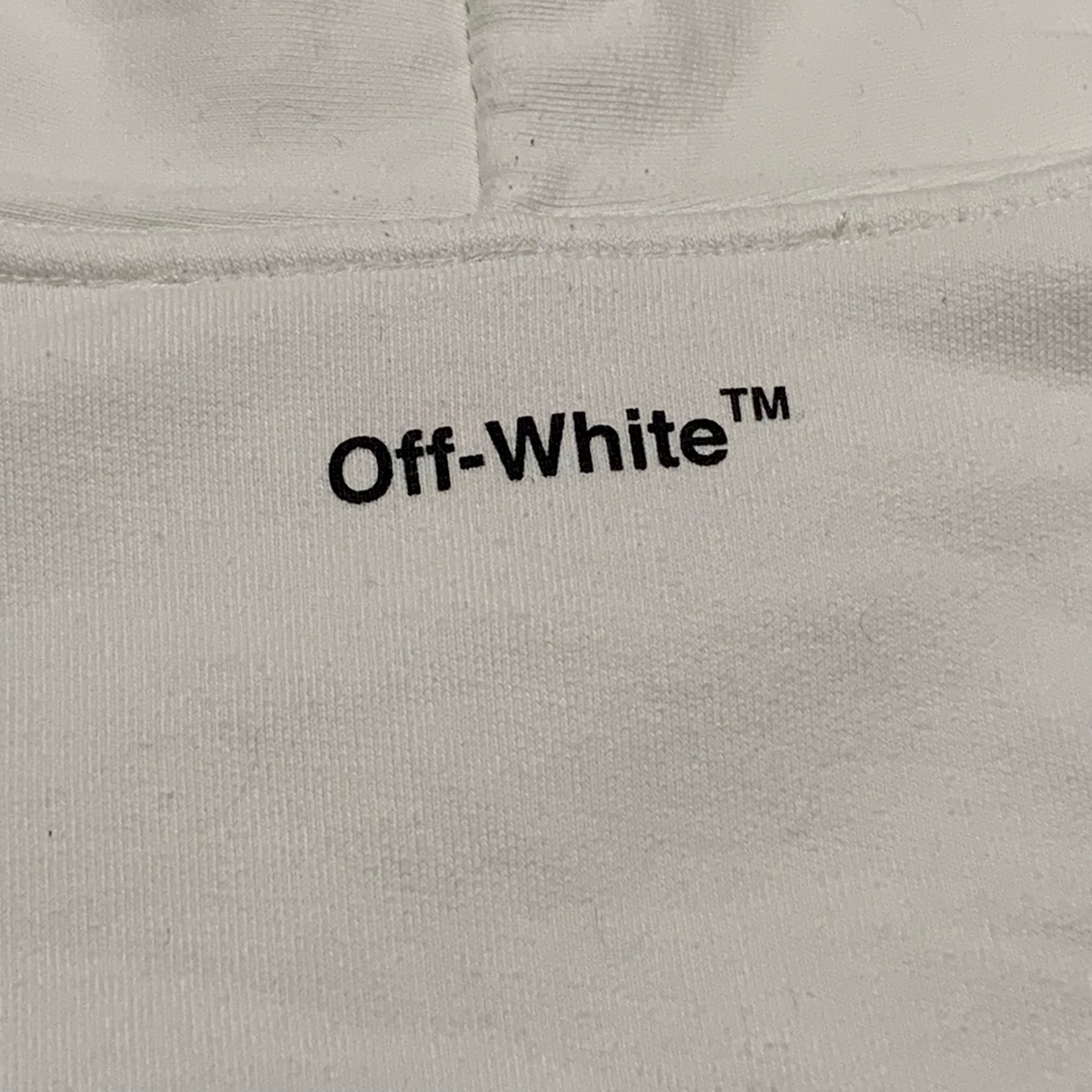 Off White Large Mona Lisa White Hoodie Virgil Abloh